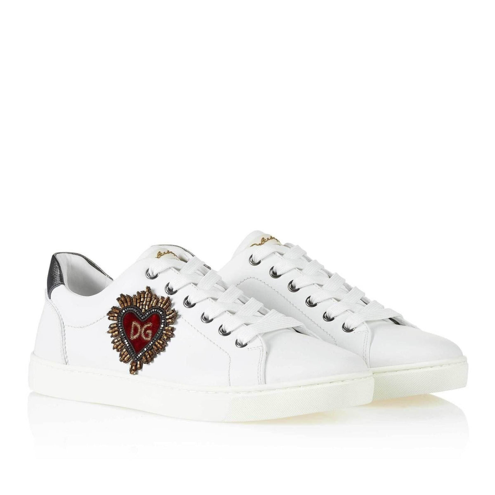 Dolce & Gabbana London Sacred Heart Men Sneakers Lateral View