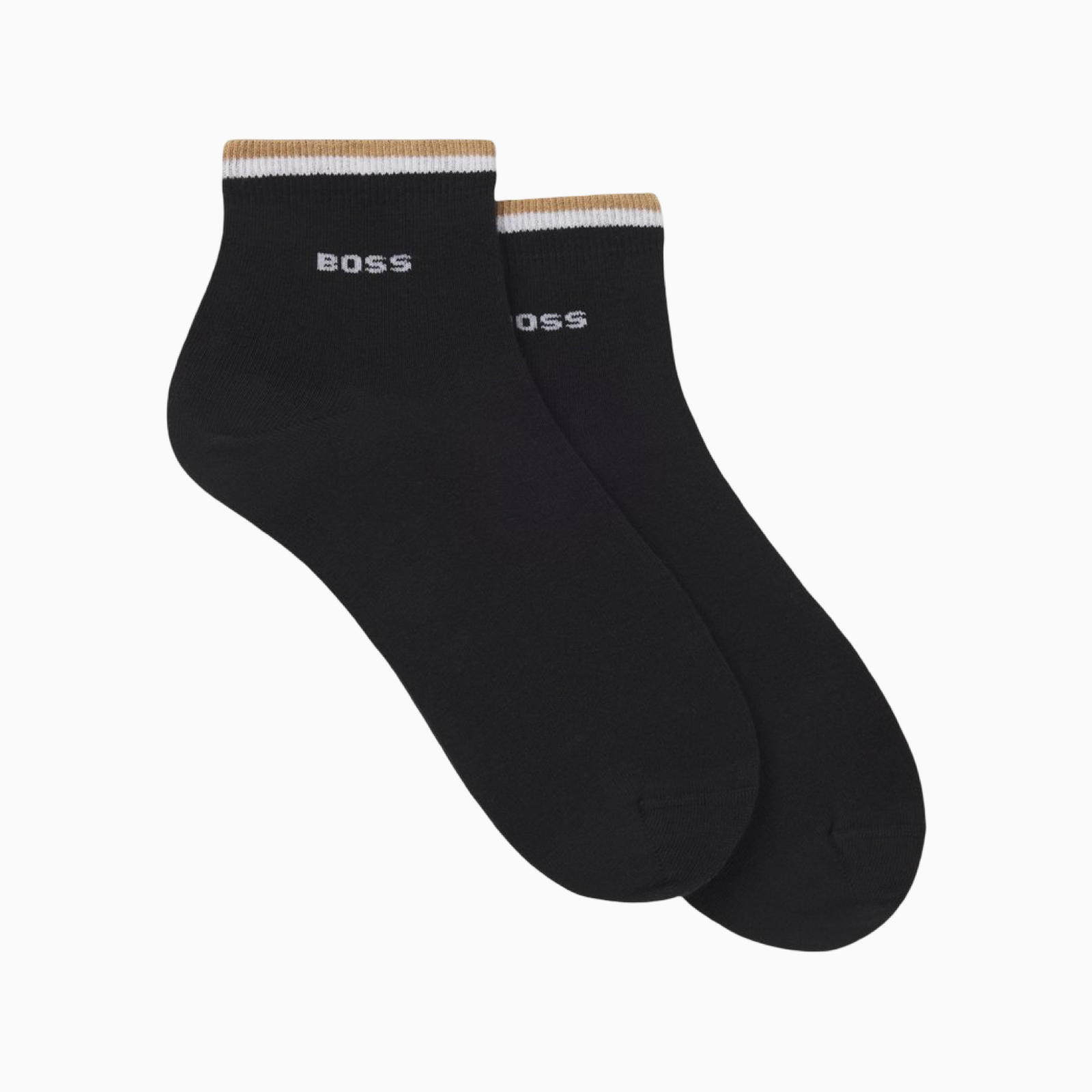 Мъжки черни чорапи Boss Men 2-pack Socks 50491195 001 Front View
