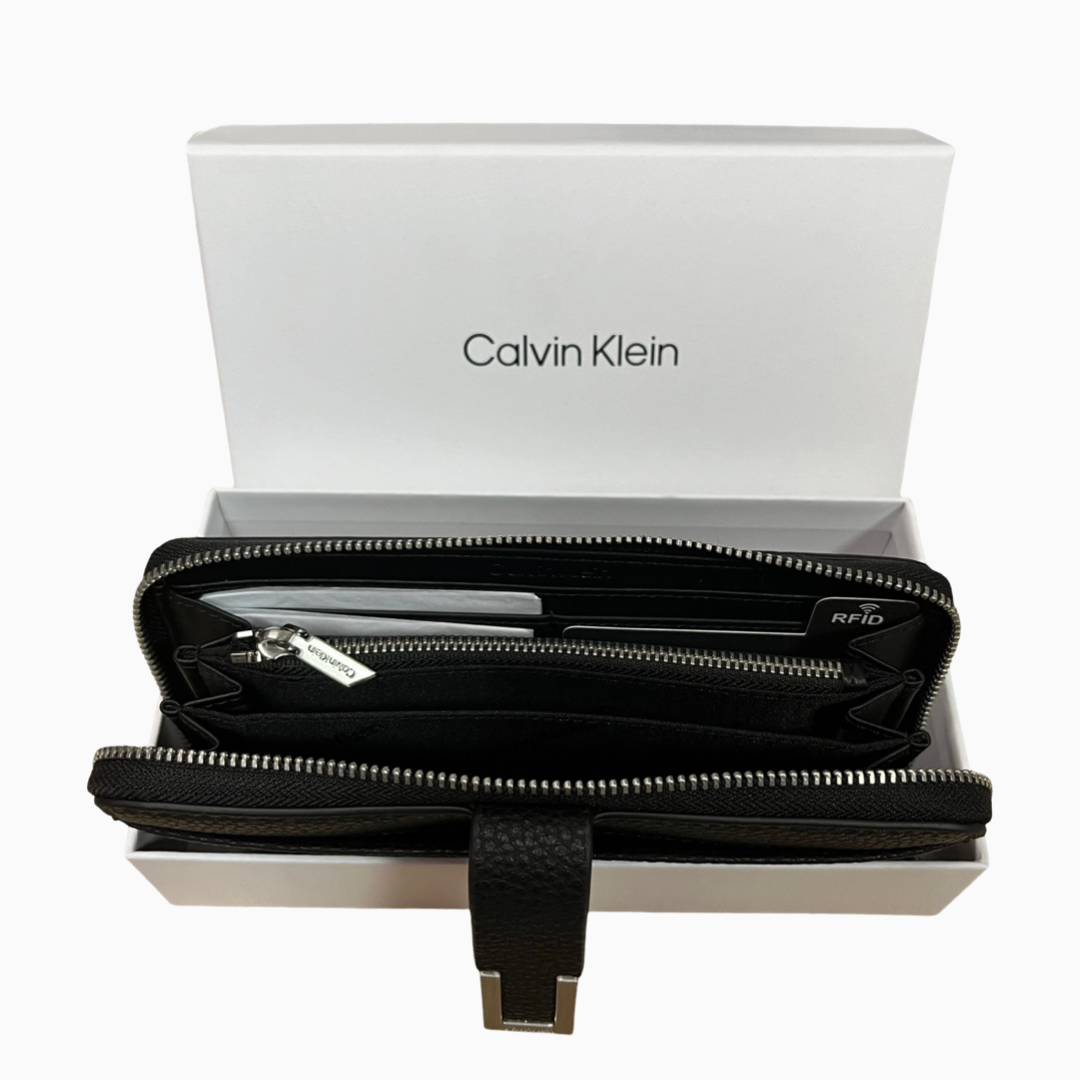 Унисекс клъч портфейл в черно с кутия Unisex clutch wallet Calvin Klein K60K610487 Black