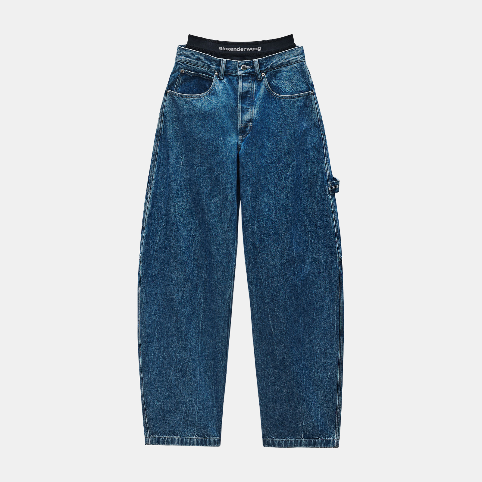Alexander Wang Pre-Styled Mid-Rise Jeans 4DC1264967401 Front View