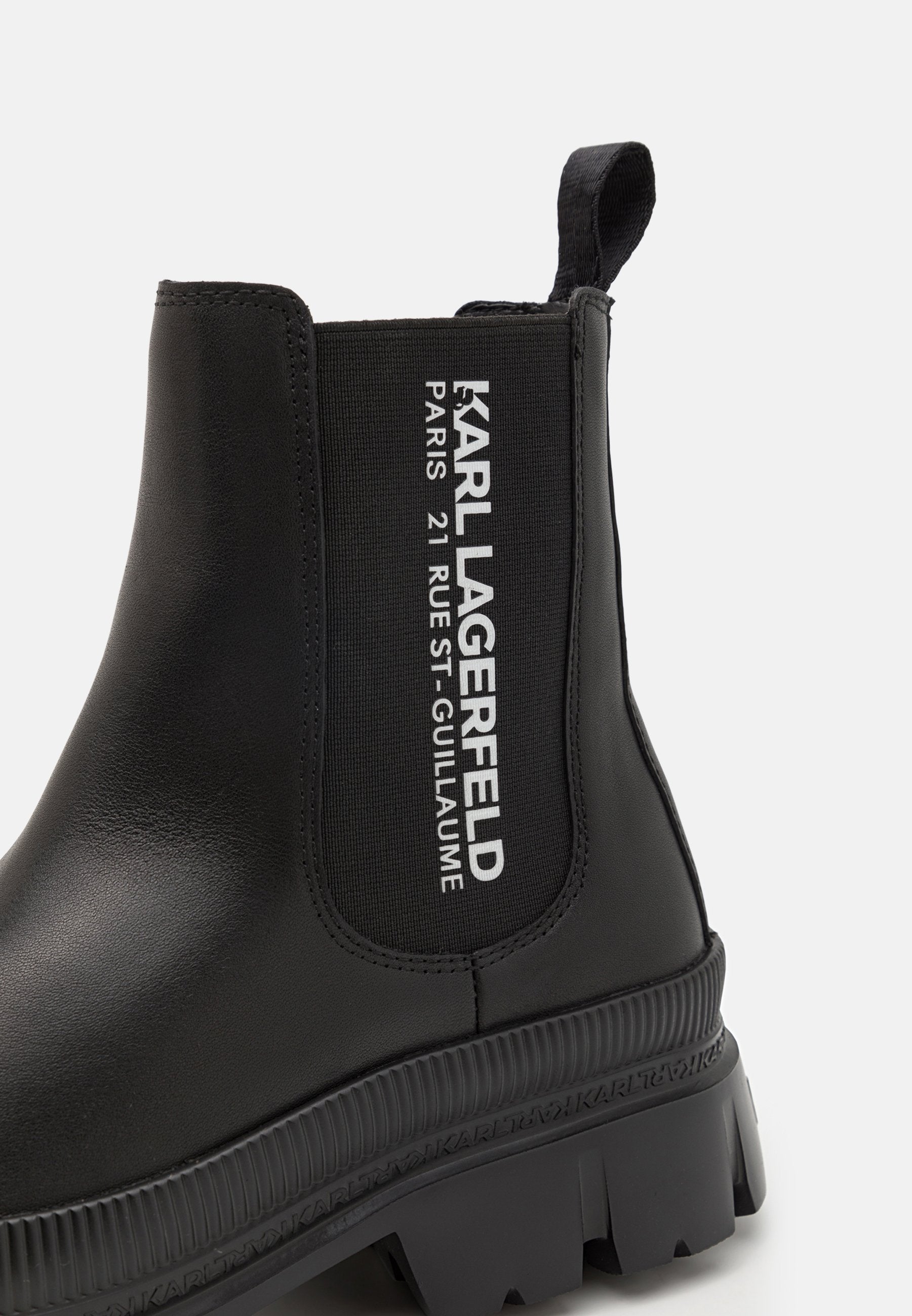Мъжки боти Men’s ankle boots Karl Lagerfeld KL25244 000 Black close-up