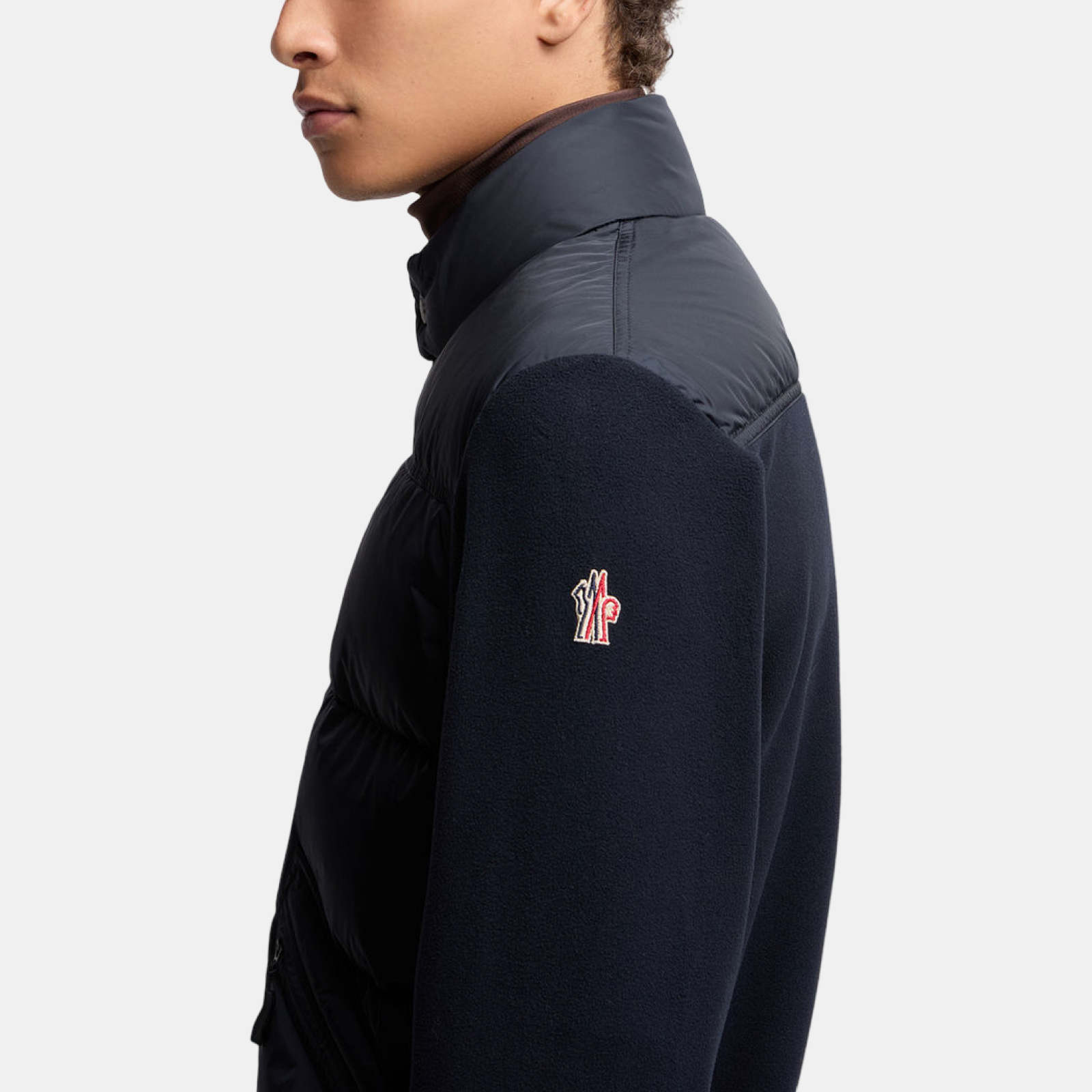 Moncler Grenoble Quilted Zip-Up Men Jacket K20978G 000148 0093 Side View