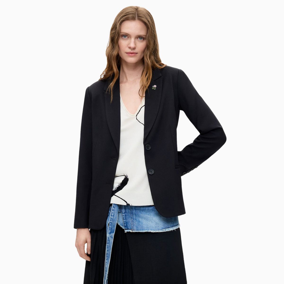 Дамско сако Desigual Women Blazer 26WWEW46 2000 Front View