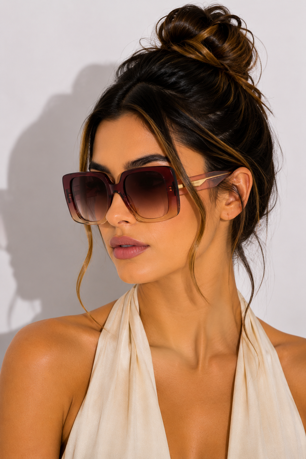 Дамски слънчеви очила Trussardi Women Sunglasses TSW9029 C01 Model View