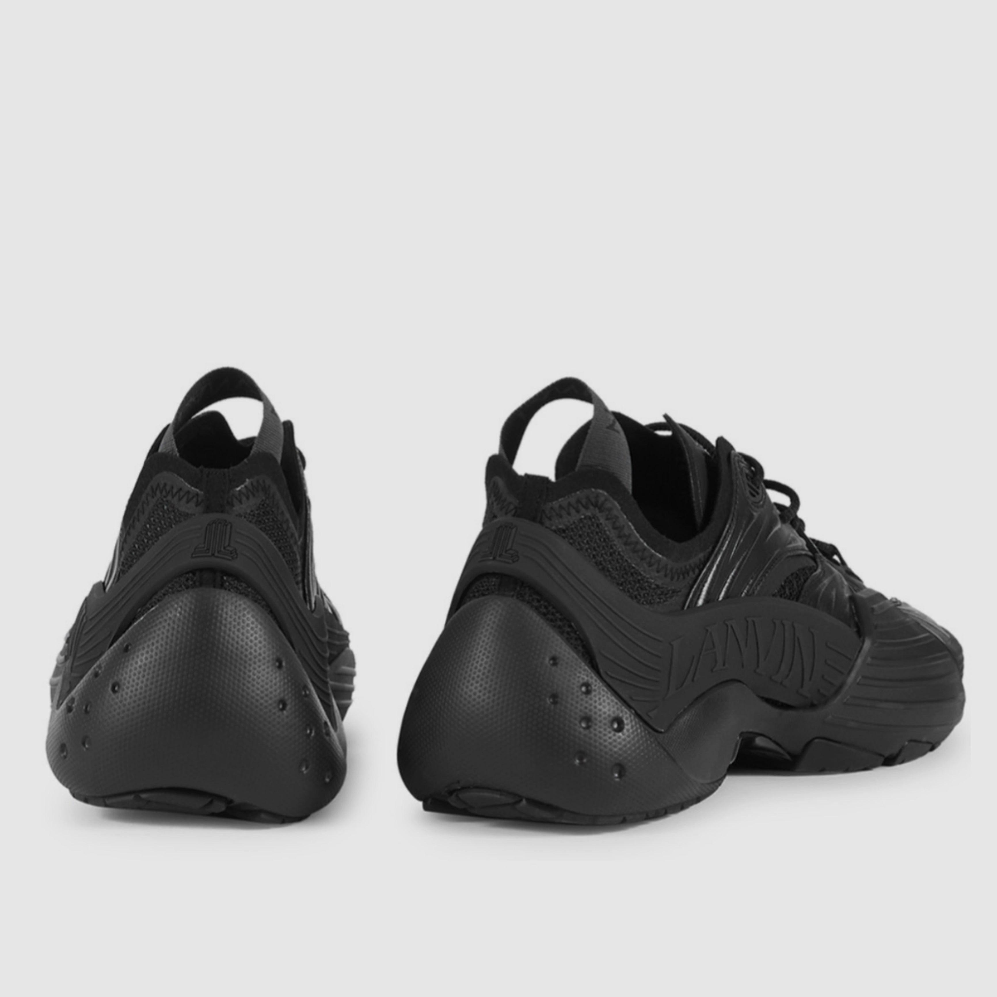 Мъжки луксозни маратонки Men’s sneakers Flash-X 911747 Black heel view
