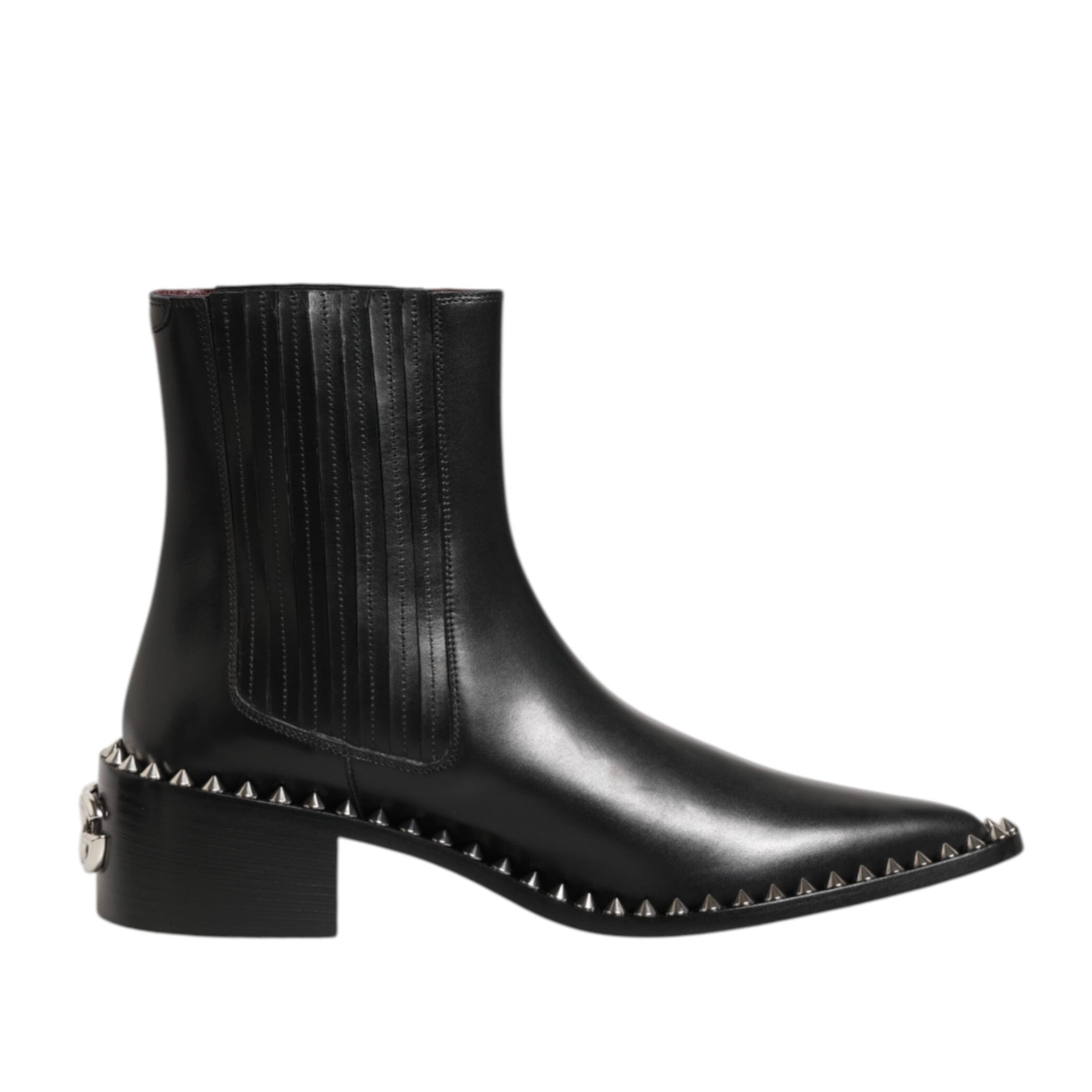 Мъжки кожени боти с капси Men’s studded ankle boots DOLCE & GABBANA
A60479 AB468 80999 Black lateral view