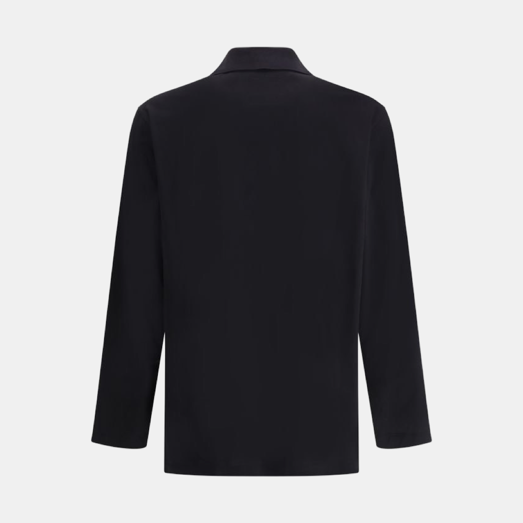 Мъжка черна поло тениска Y-3 Men Long Sleeve Polo Jersey