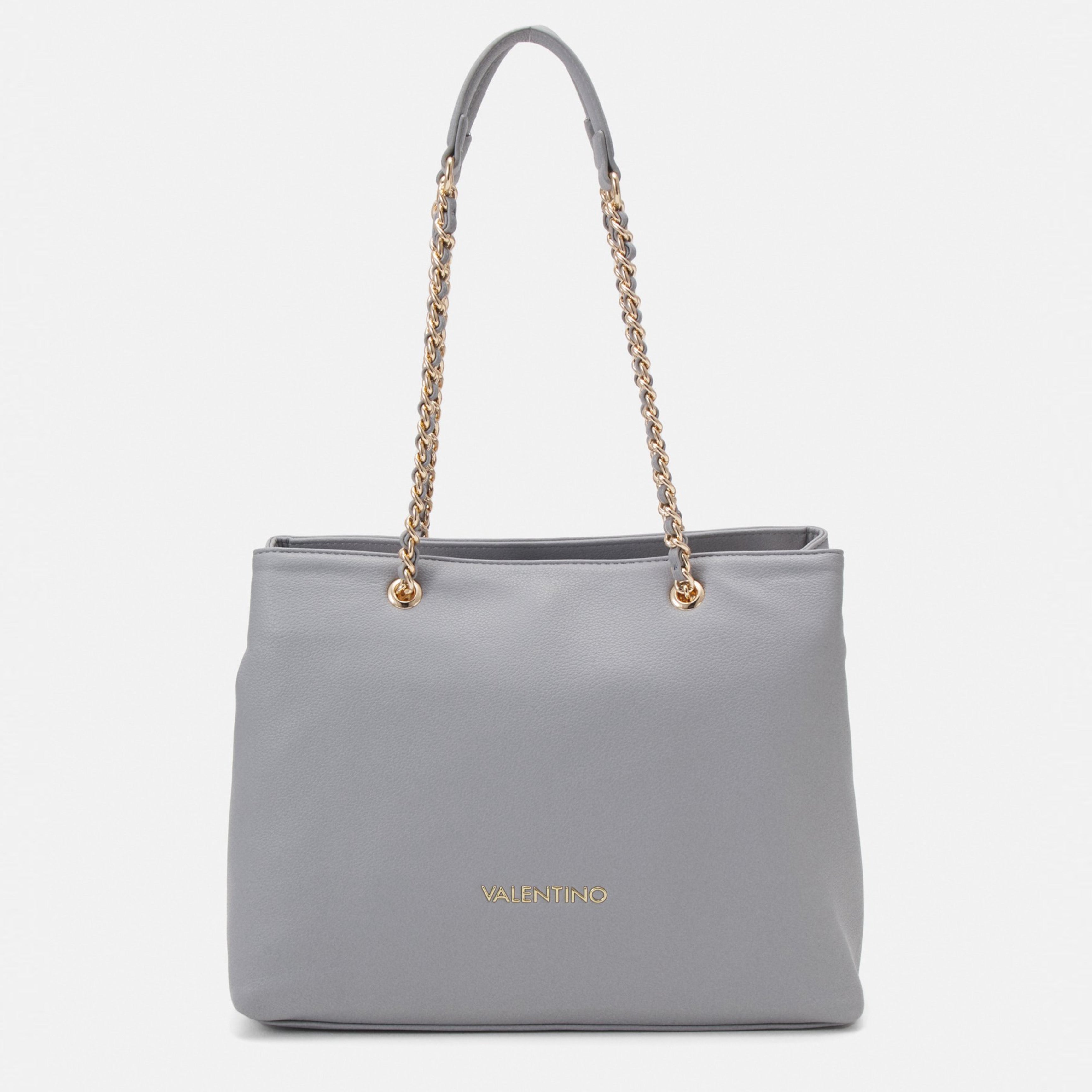 Дамска голяма чанта в сиво Women’s Tote Bag Valentino Arcadia VBS89O01 Gray