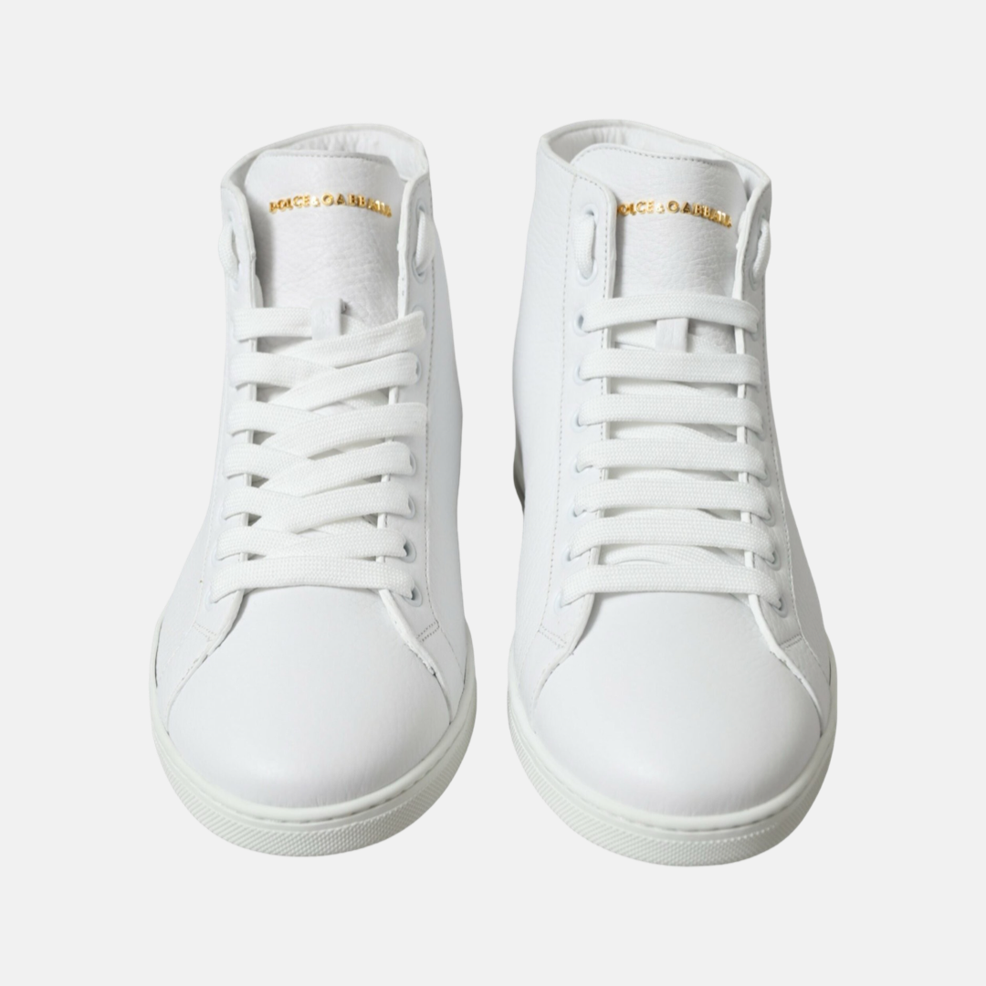 Мъжки бели високи кецове Dolce & Gabbana Saint Tropez High Top Men Sneakers