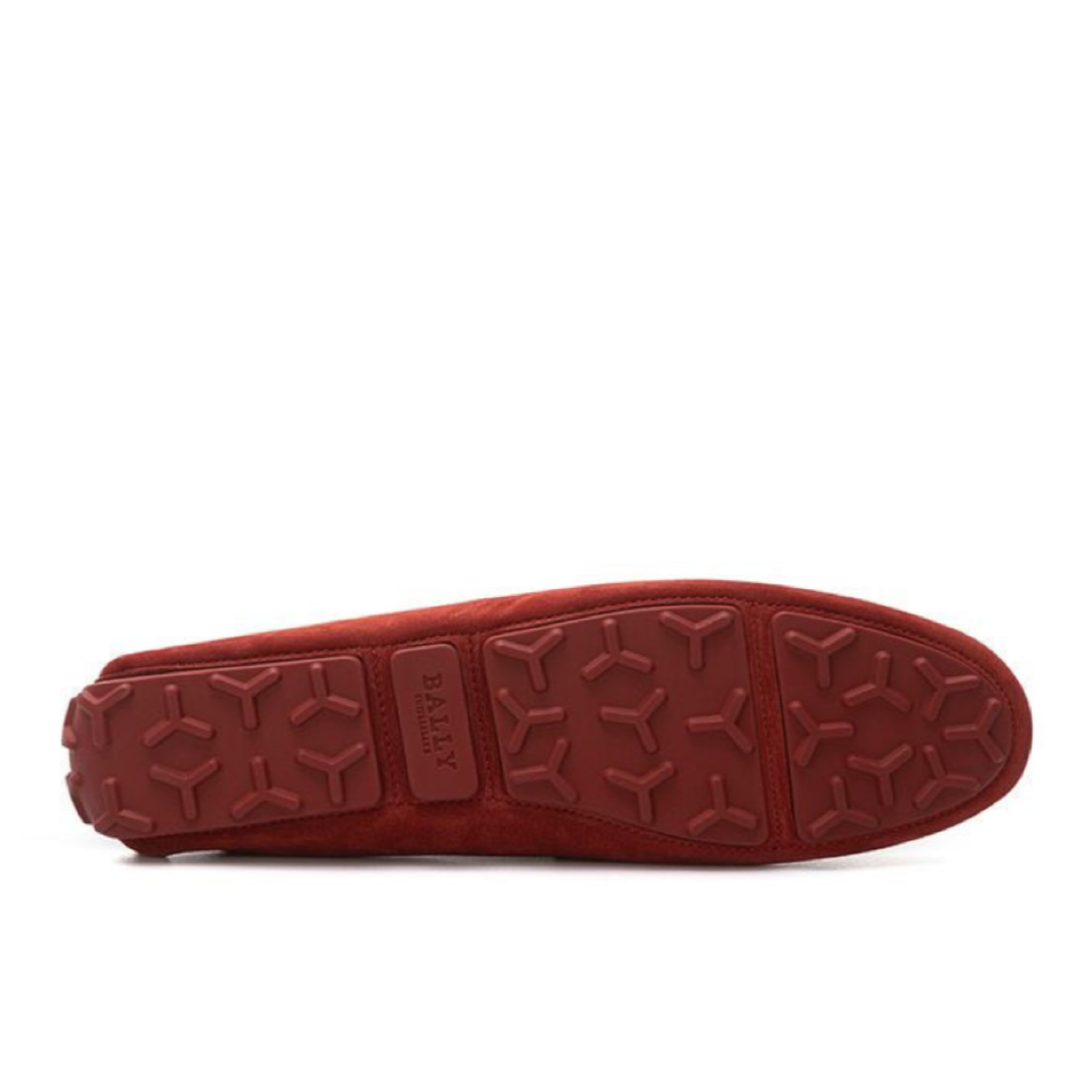 Мъжки мокасини Bally Elegant Bordeaux Leather Loafers for Men