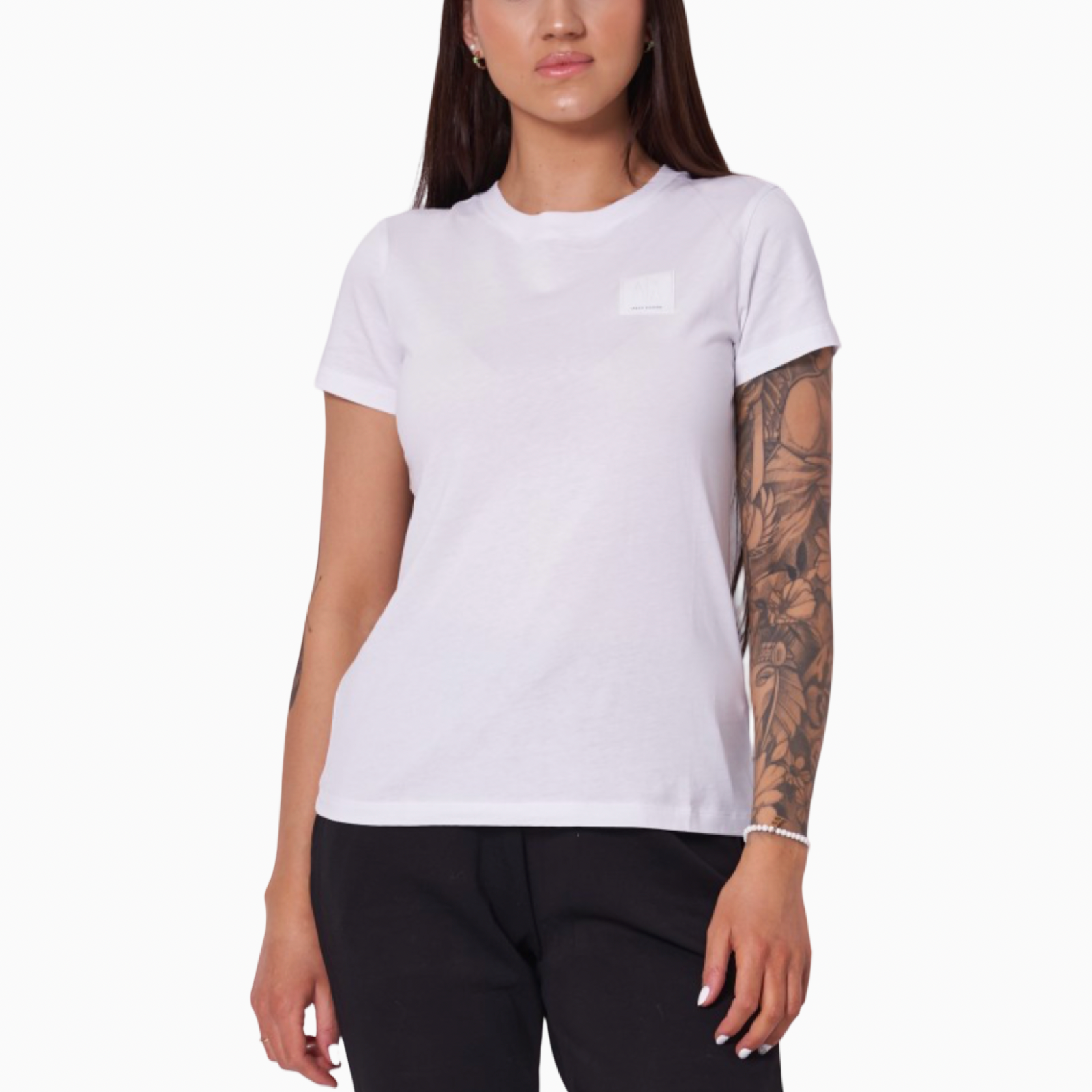 Дамска бяла тениска Armani Exchange Women T-shirt XW000831 AF10356 U0002 Front View