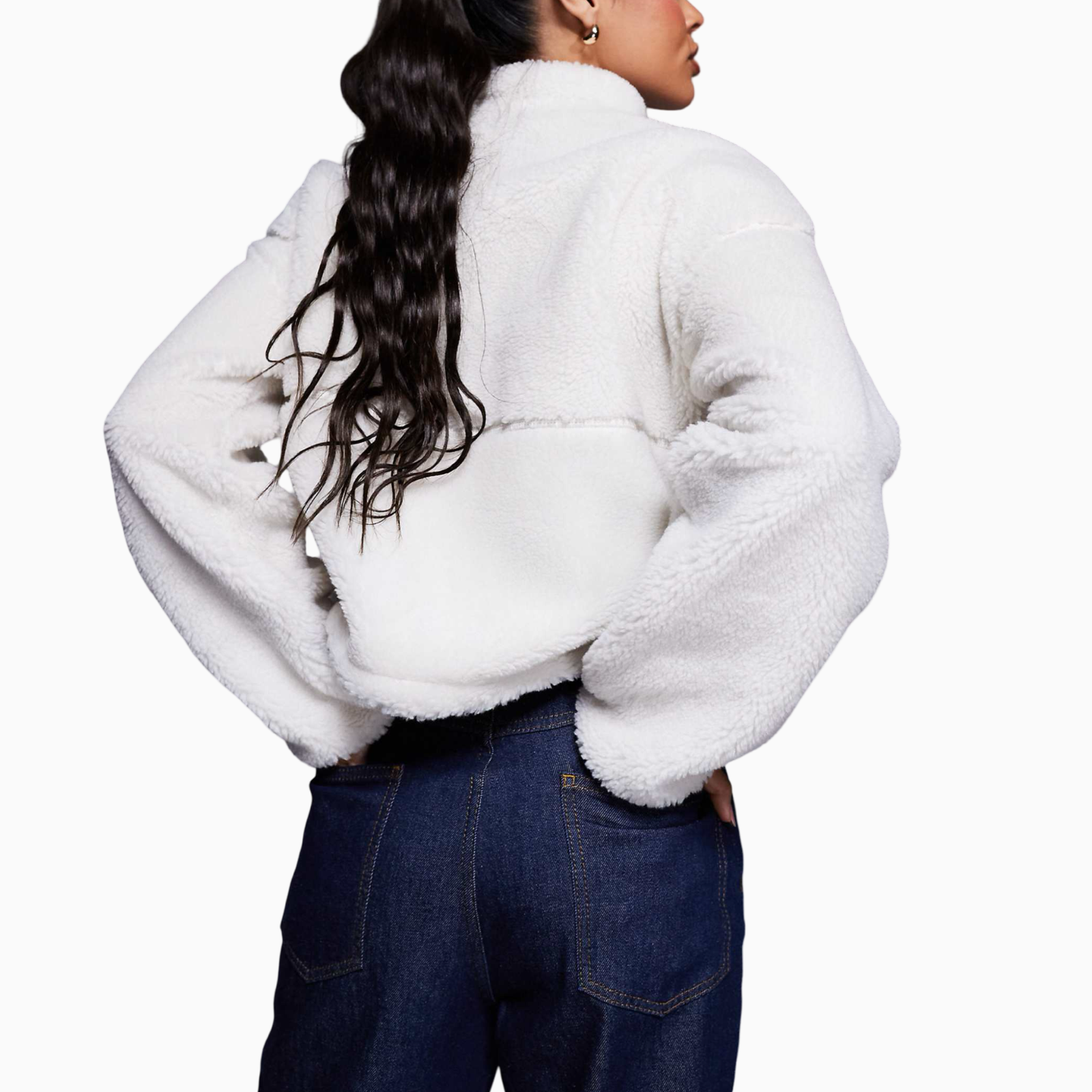 Дамско бяло яке The North Face Fleece Jacket NF0A88ZBQLI1 Back View