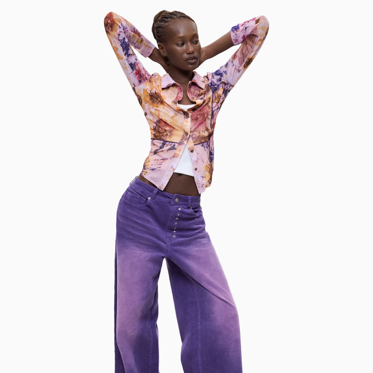 Дамска риза Desigual Women Shirt 26WWTK24 3049 Front View