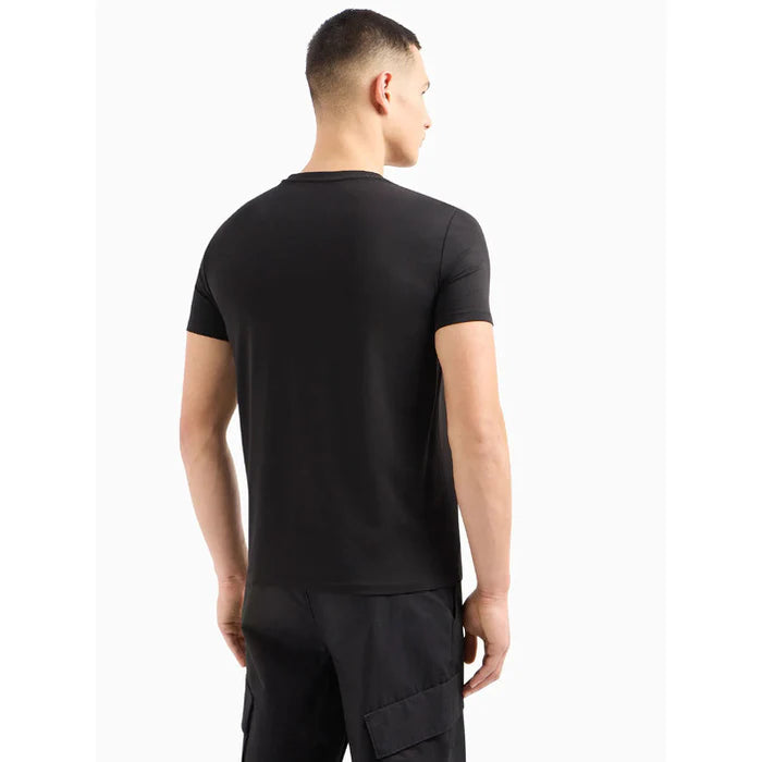 Мъжка тениска с къс ръкав Armani Exchange 3DZTJK ZJE6Z в черно нова колекция