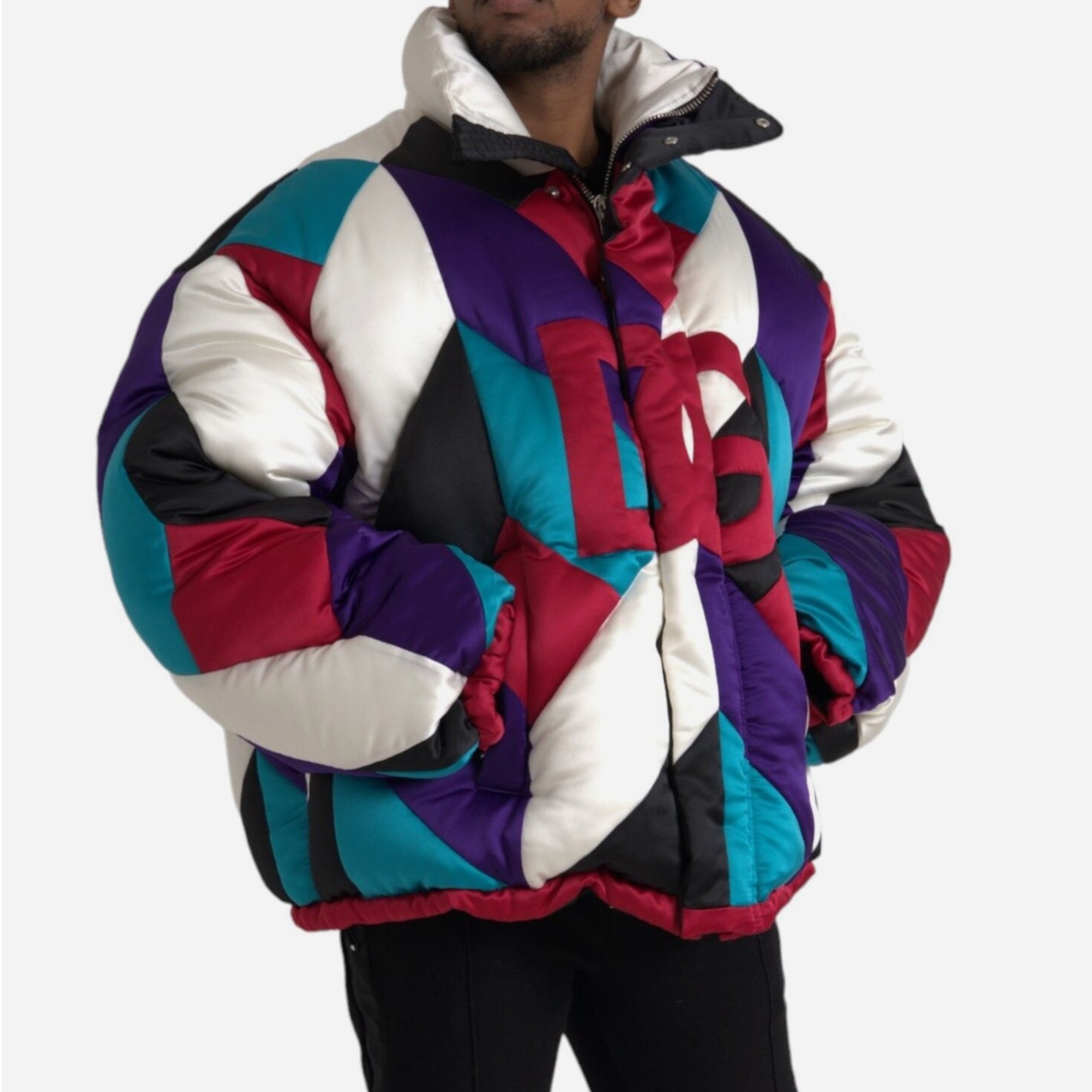 Мъжко луксозно зимно многоцветно пухено яке DOLCE & GABBANA
Men’s Luxury DG Logo Multicolor Puffer Jacket