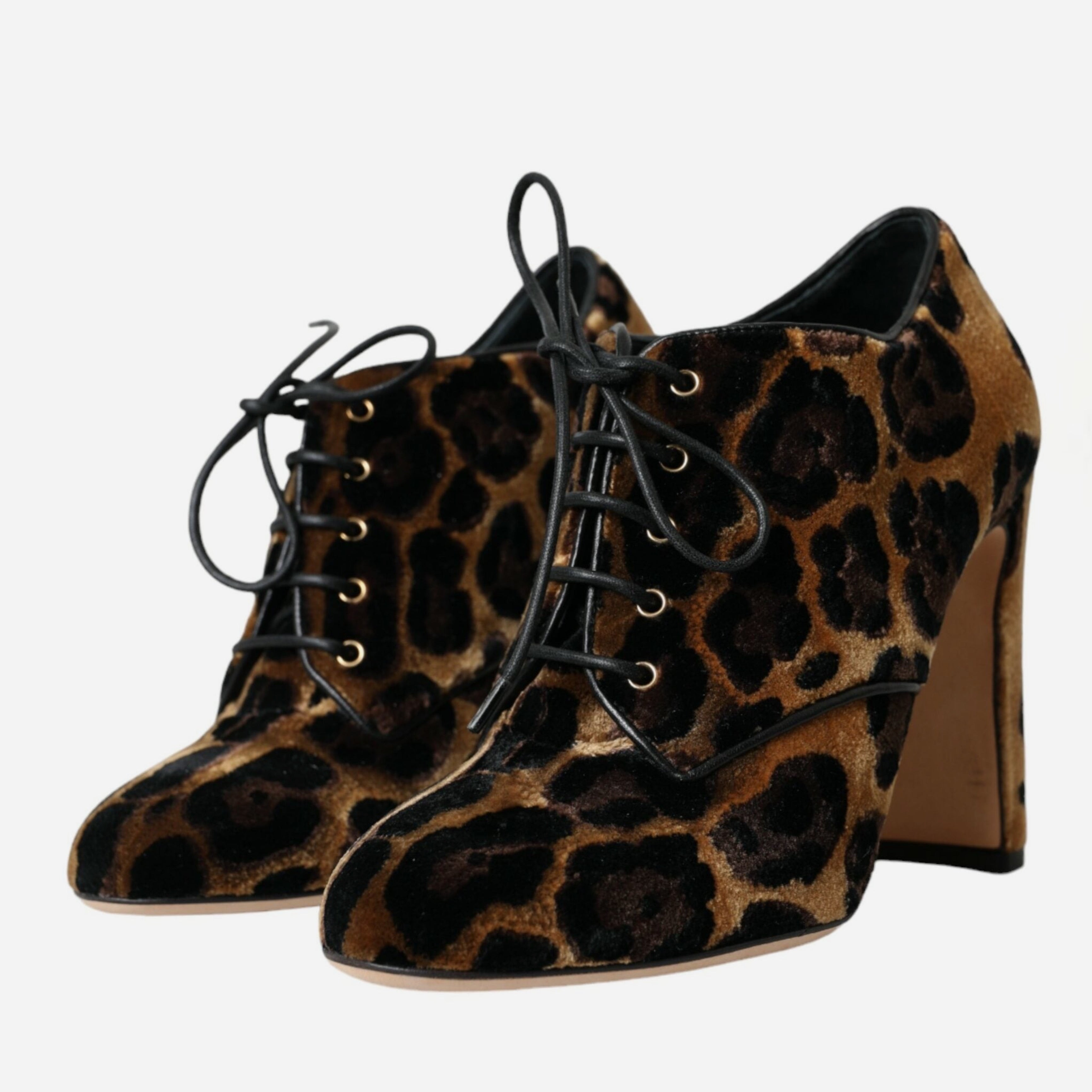 Дамски луксозни леопардови обувки на висок ток Dolce & Gabbana Women’s Leopard Heels