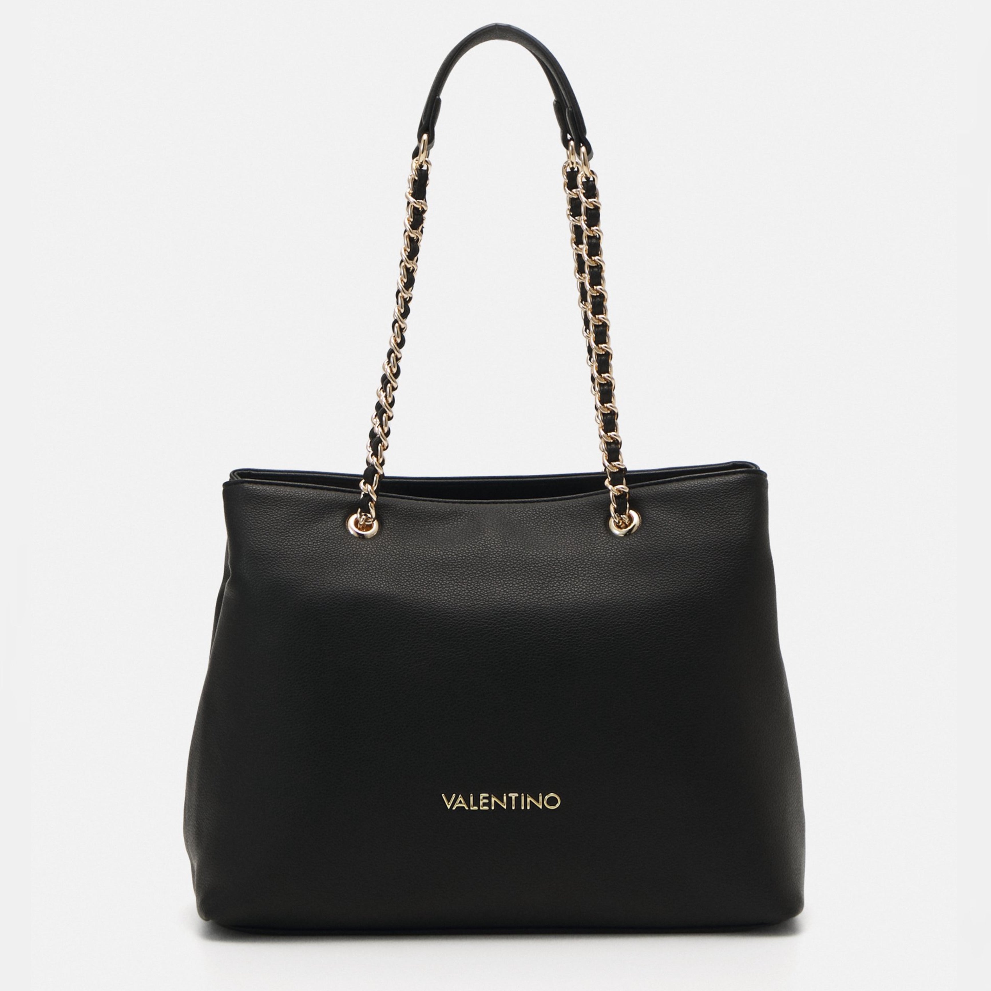 Дамска голяма чанта в черно Women’s Tote Bag Valentino Arcadia VBS89O01 Black