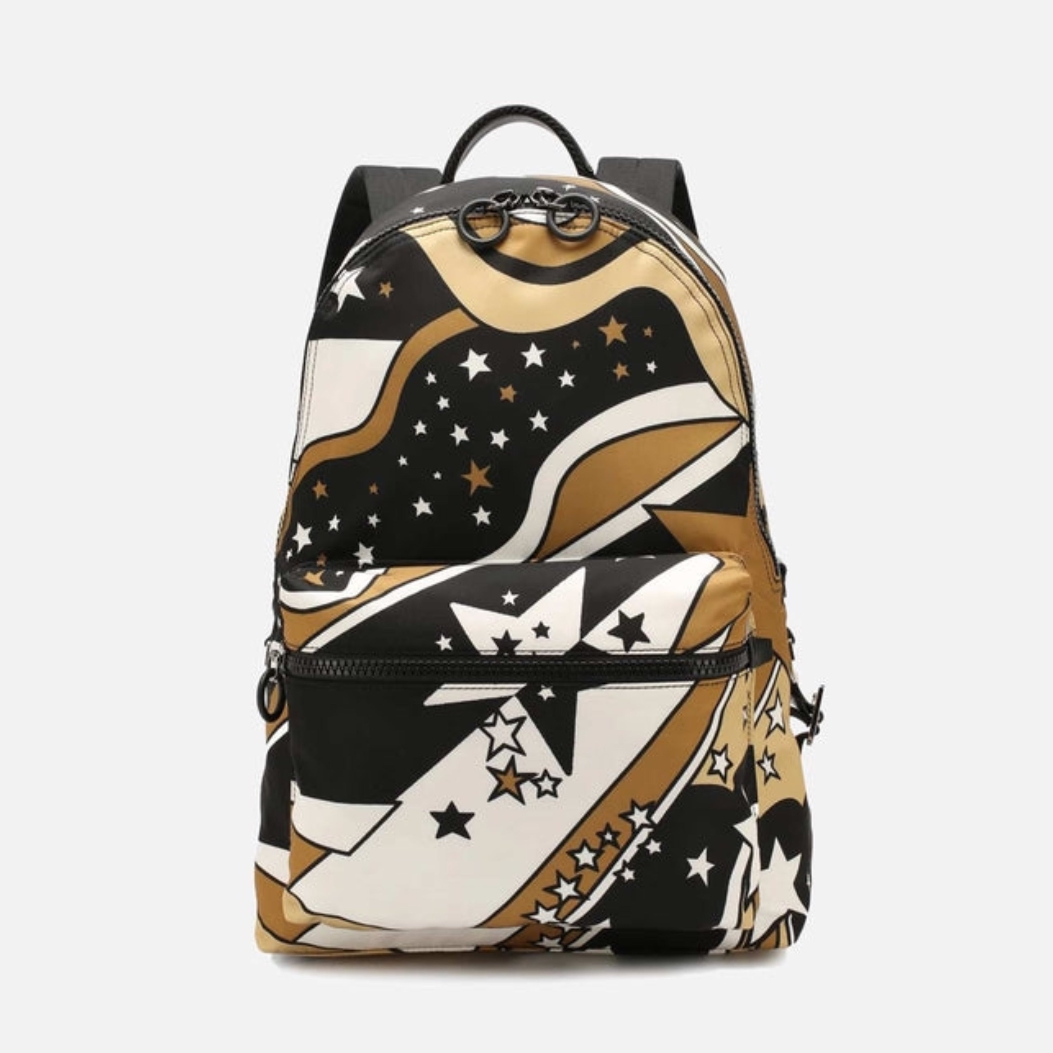 Мъжка екстравагантна градска раница Dolce & Gabbana Multicolor Stripes Stars Nylon Men Rucksack