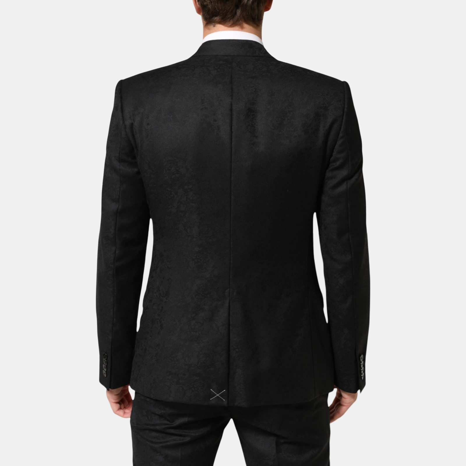 Dolce & Gabbana Floral Brocade MARTINI 3 Piece Men Suit Back View