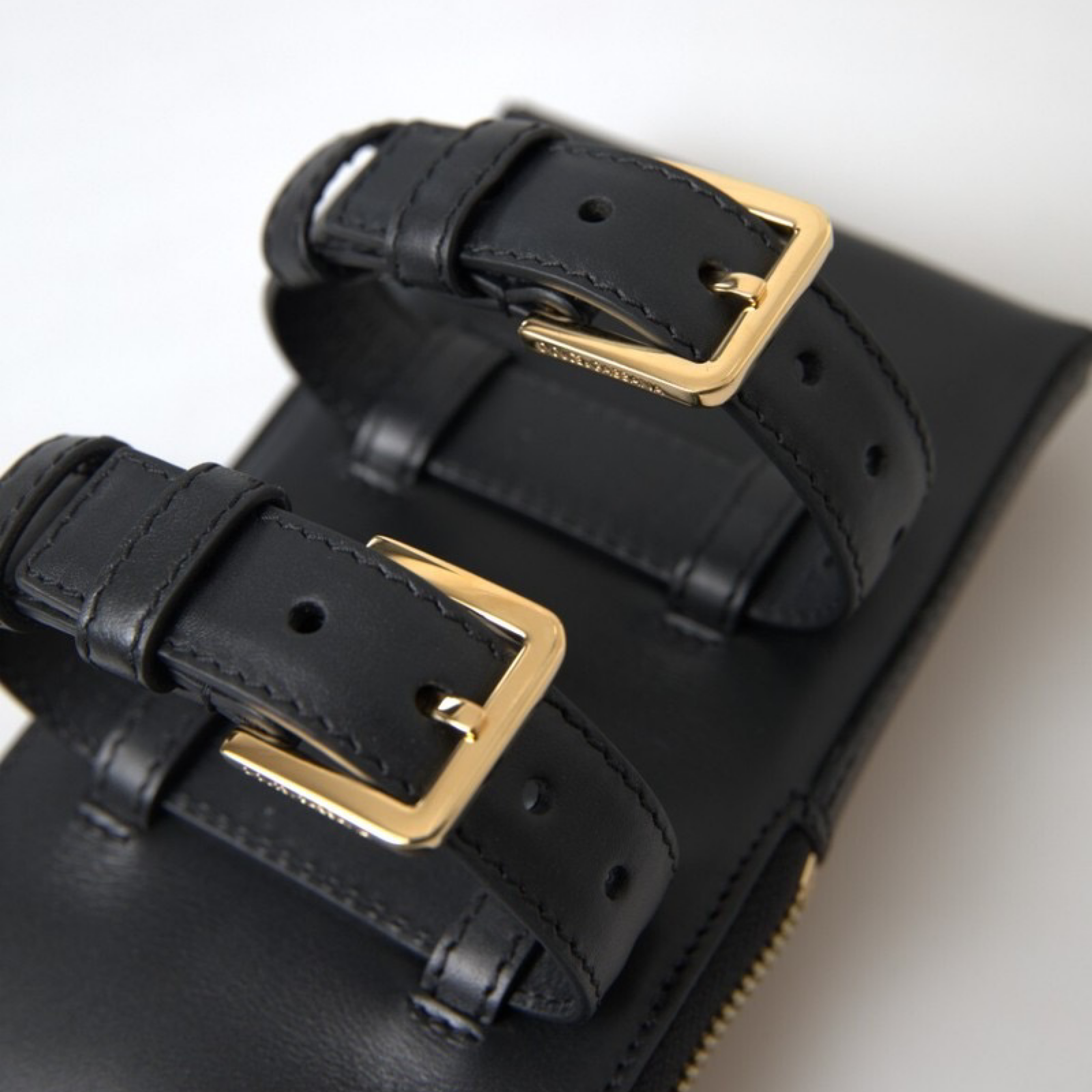 Dolce & Gabbana Leather Wristlet Clutch Wallet BJ0764 AC954 80999 Close-Up