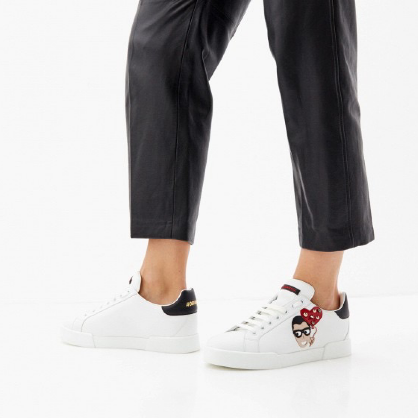 Dolce & Gabbana #DGFamily Portofino Women Sneakers Model View