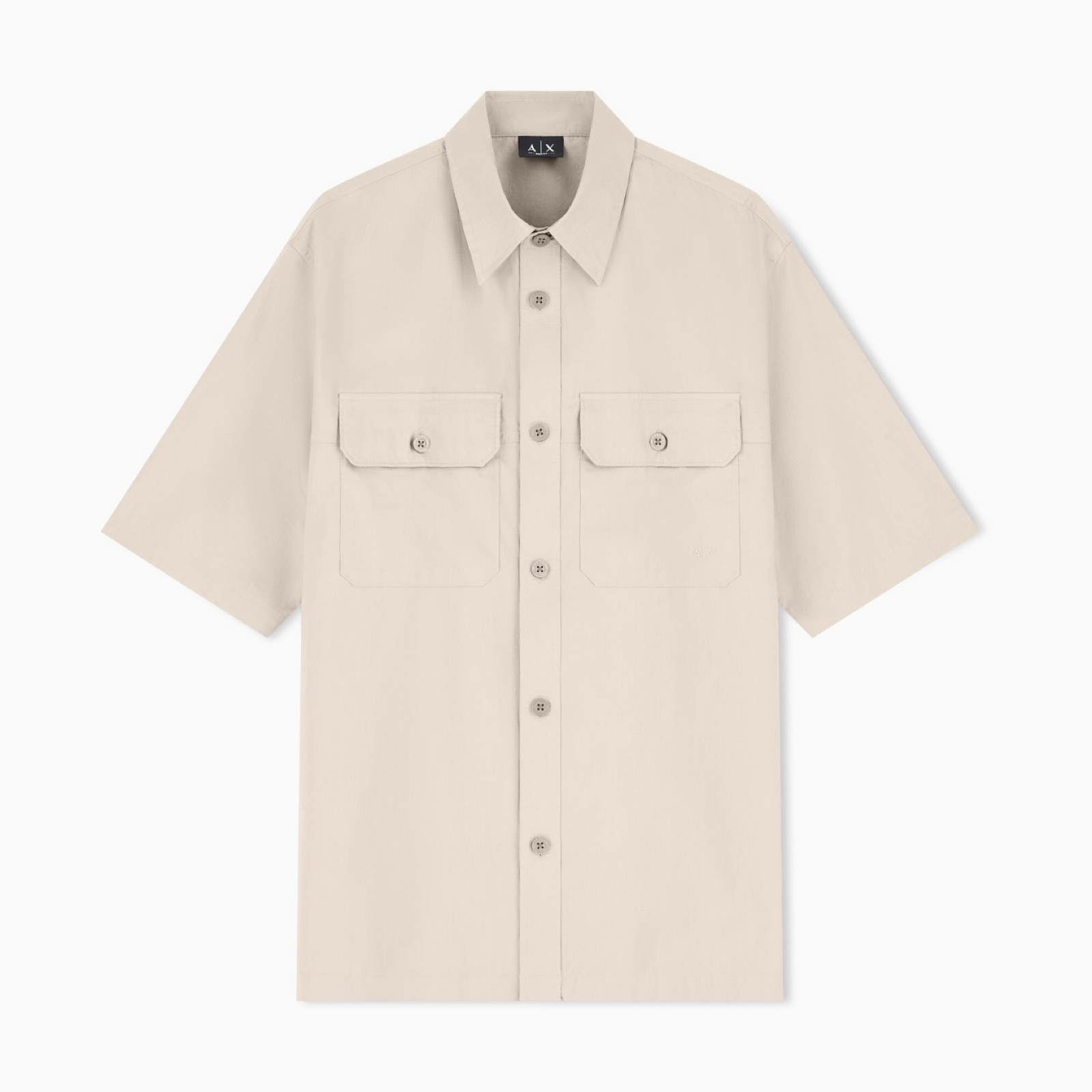 Мъжка бежова риза Armani Exchange Men Shirt XM002264 AF24533 U6229 Front View