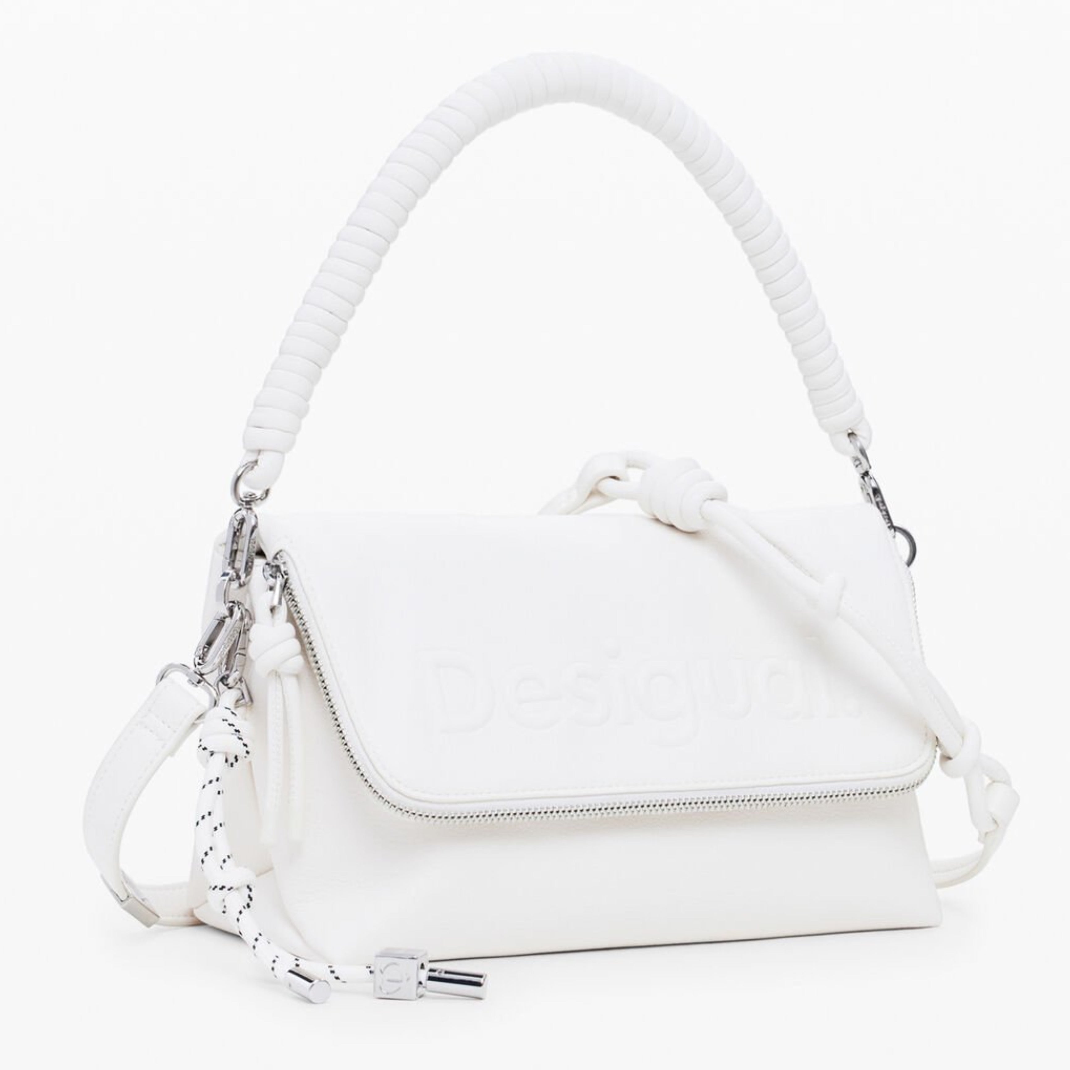 Дамска чанта в бяло Women’s shoulder bag Desigual 25SAXPBI 1000U White