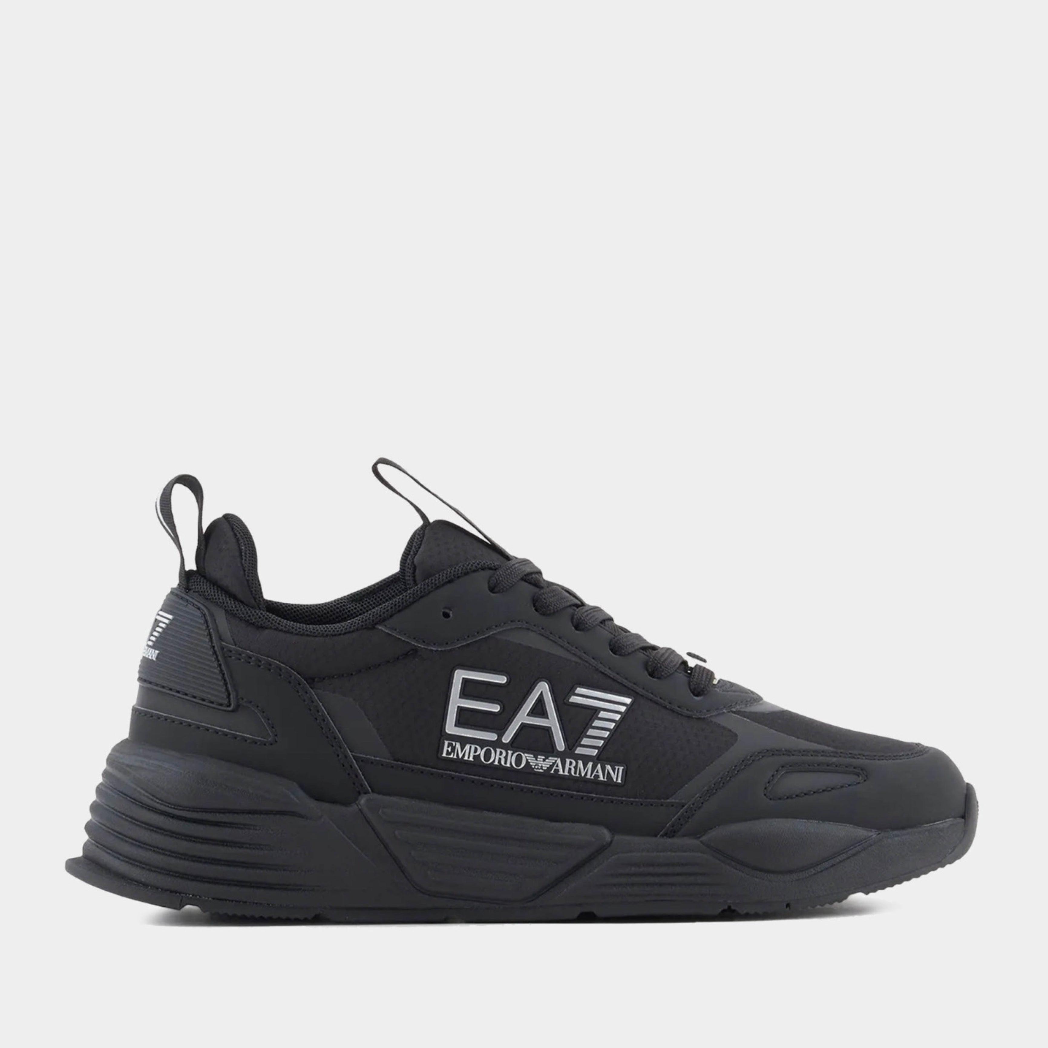 Мъжки маратонки в черно Men’s EA7 Emporio Armani Ace Runner Exagon Sneakers X8X191 XK406 M826 Black