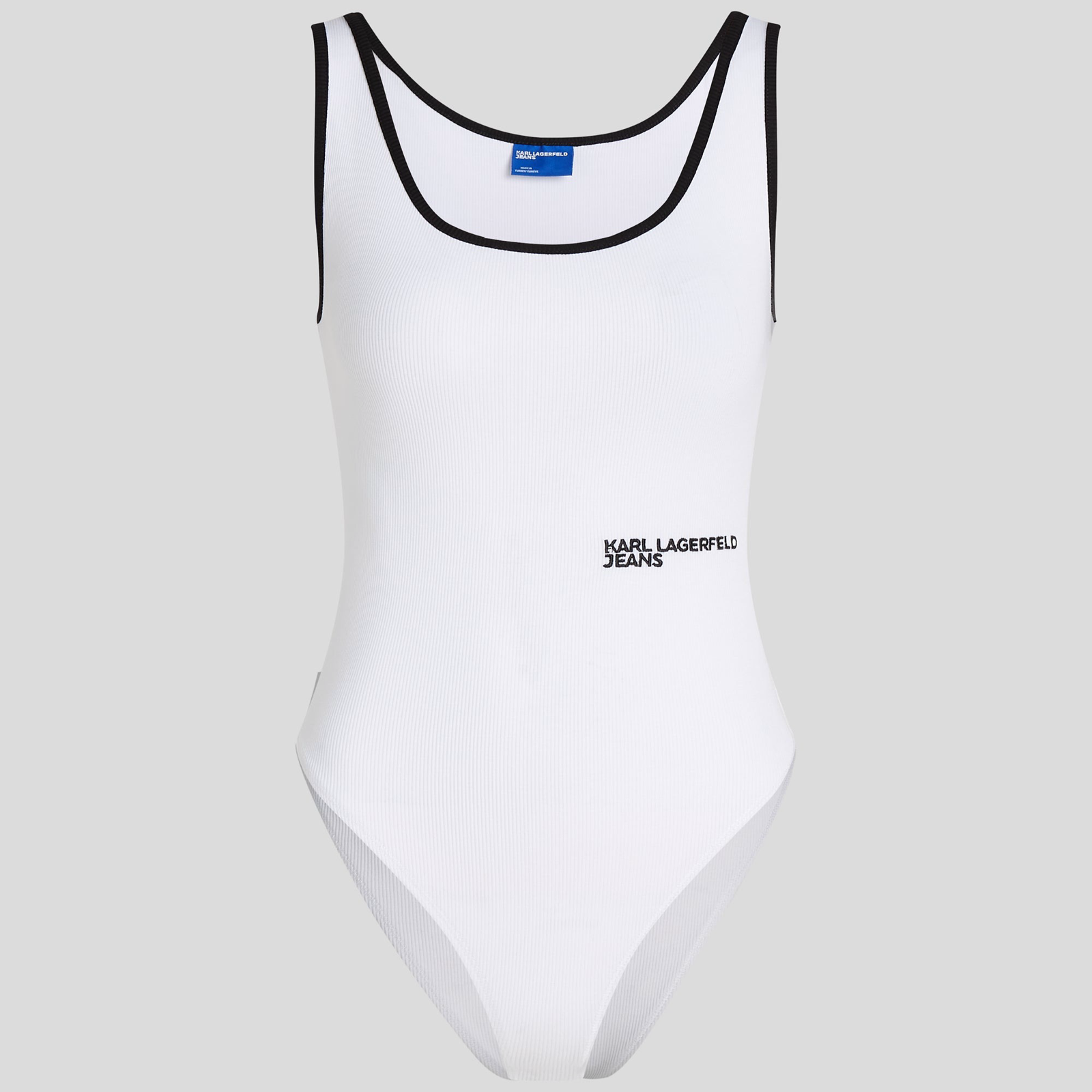 Дамско бяло боди Karl Lagerfeld Jeans Women Bodysuit A2W1702 1100 Front View