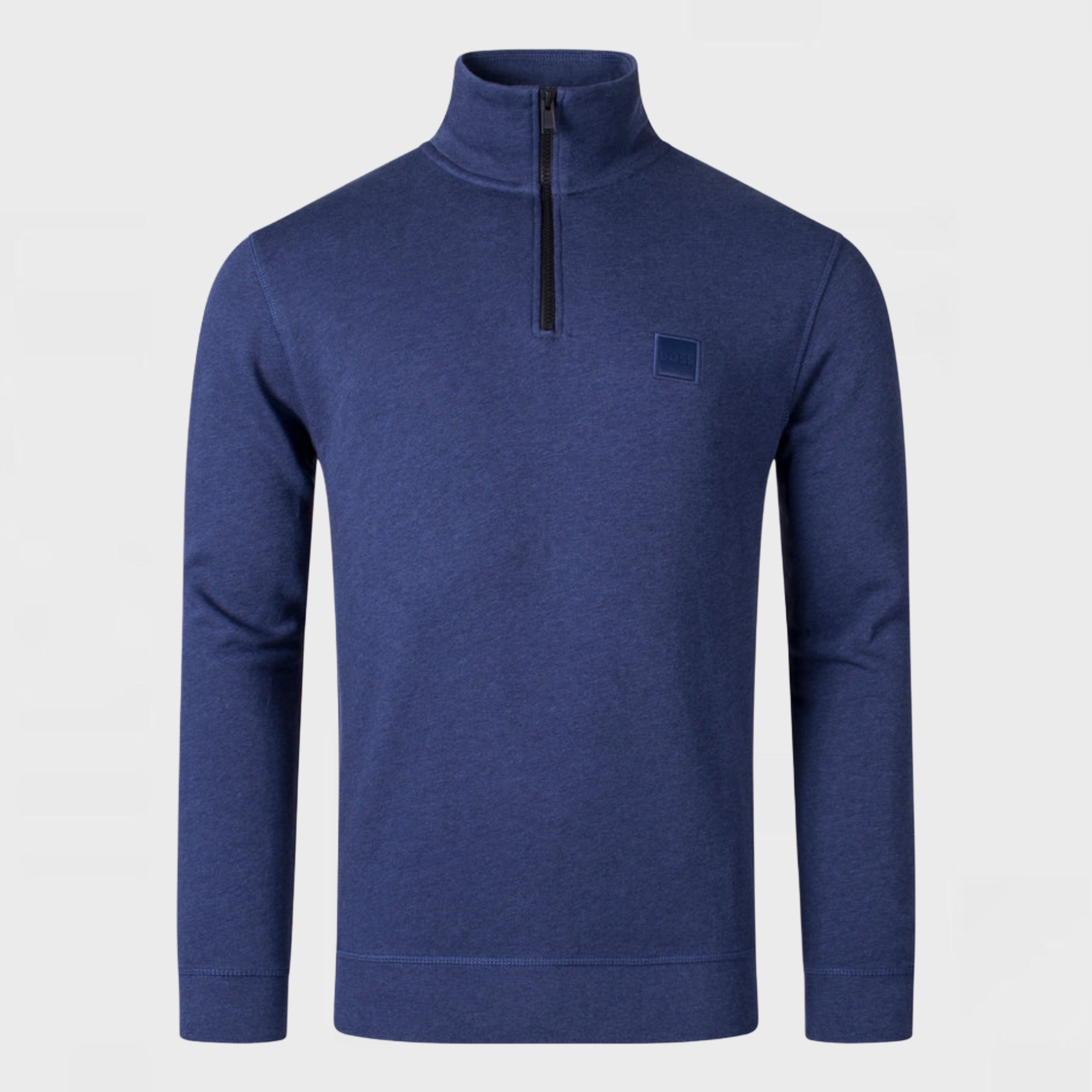 Мъжка тъмносиня блуза с цип Hugo Boss Men’s halfzip sweatshirt Zetrust 50468926 418