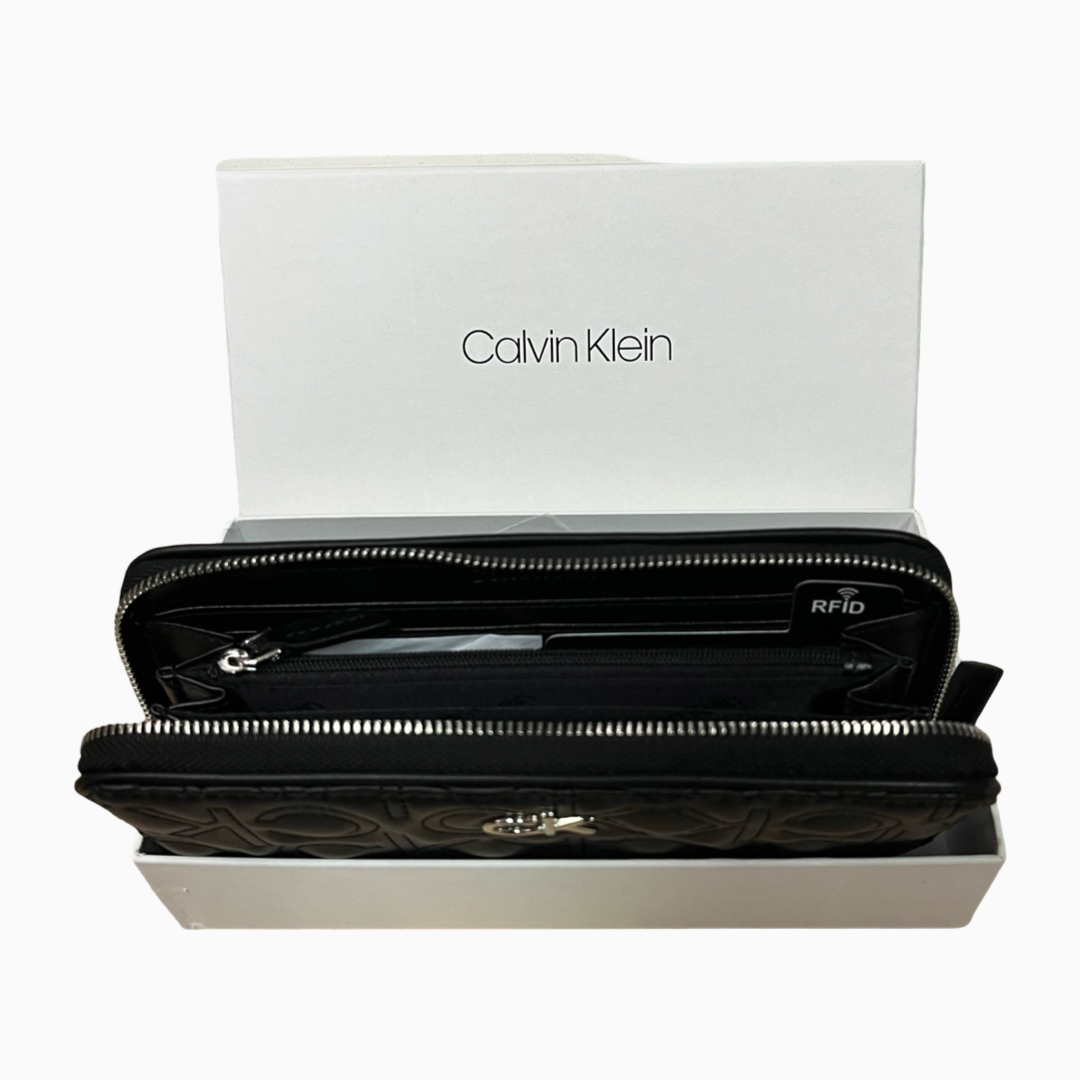 Дамско клъч портмоне в черно Women’s clutch wallet Calvin Klein K60K608607 Black