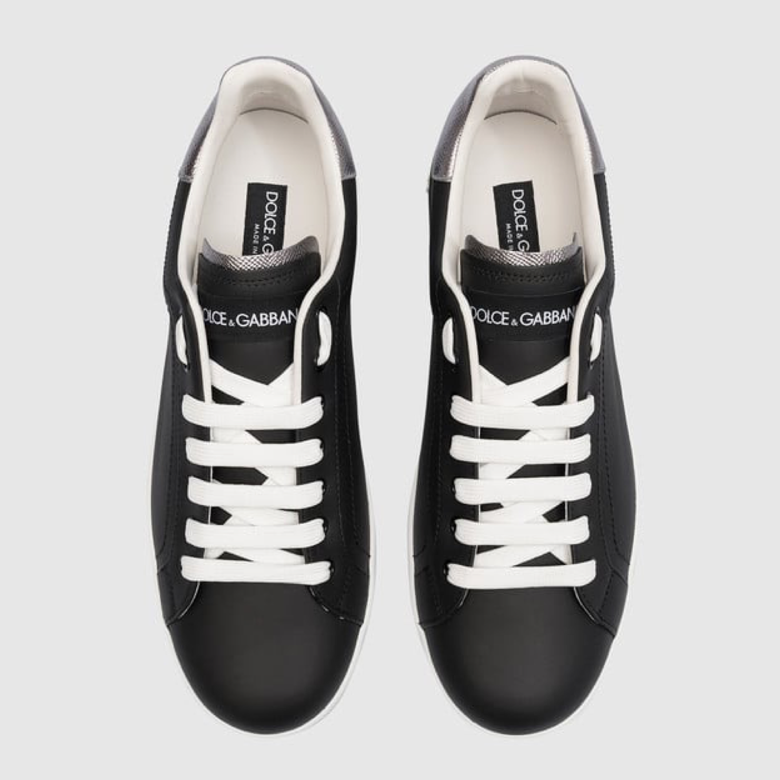 Мъжки черни кецове Dolce & Gabbana Portofino Men Sneakers Top View