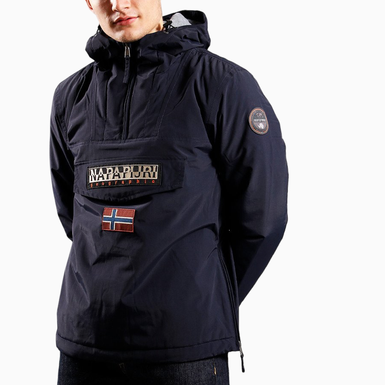 Мъжко синьо яке Napapijri Rain Forest Men Jacket NP0A4GMC Front View