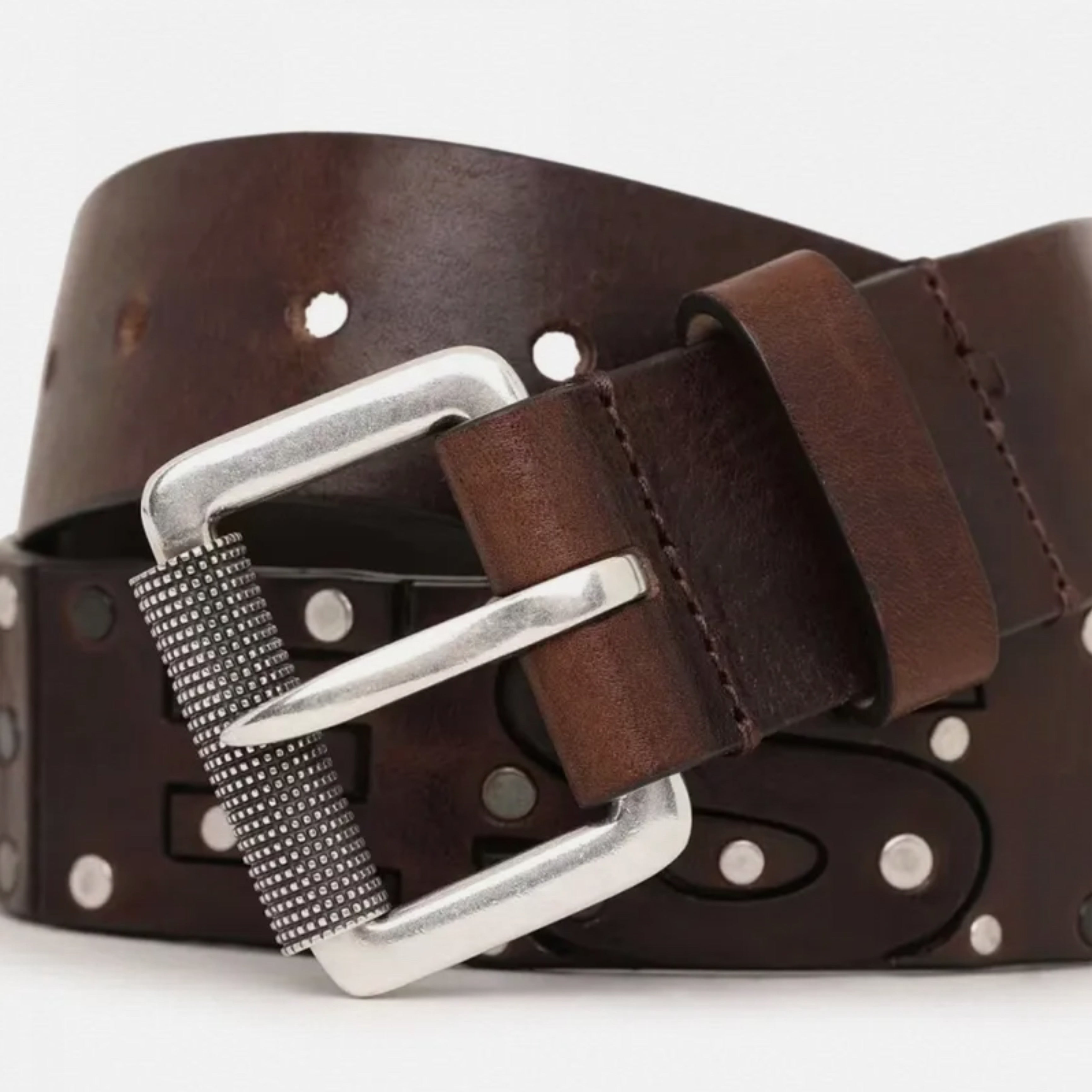 Мъжки колан от естествена кожа в кафяво Men’s belt Diesel B-Stellar X08517PS142 T2178 Brown