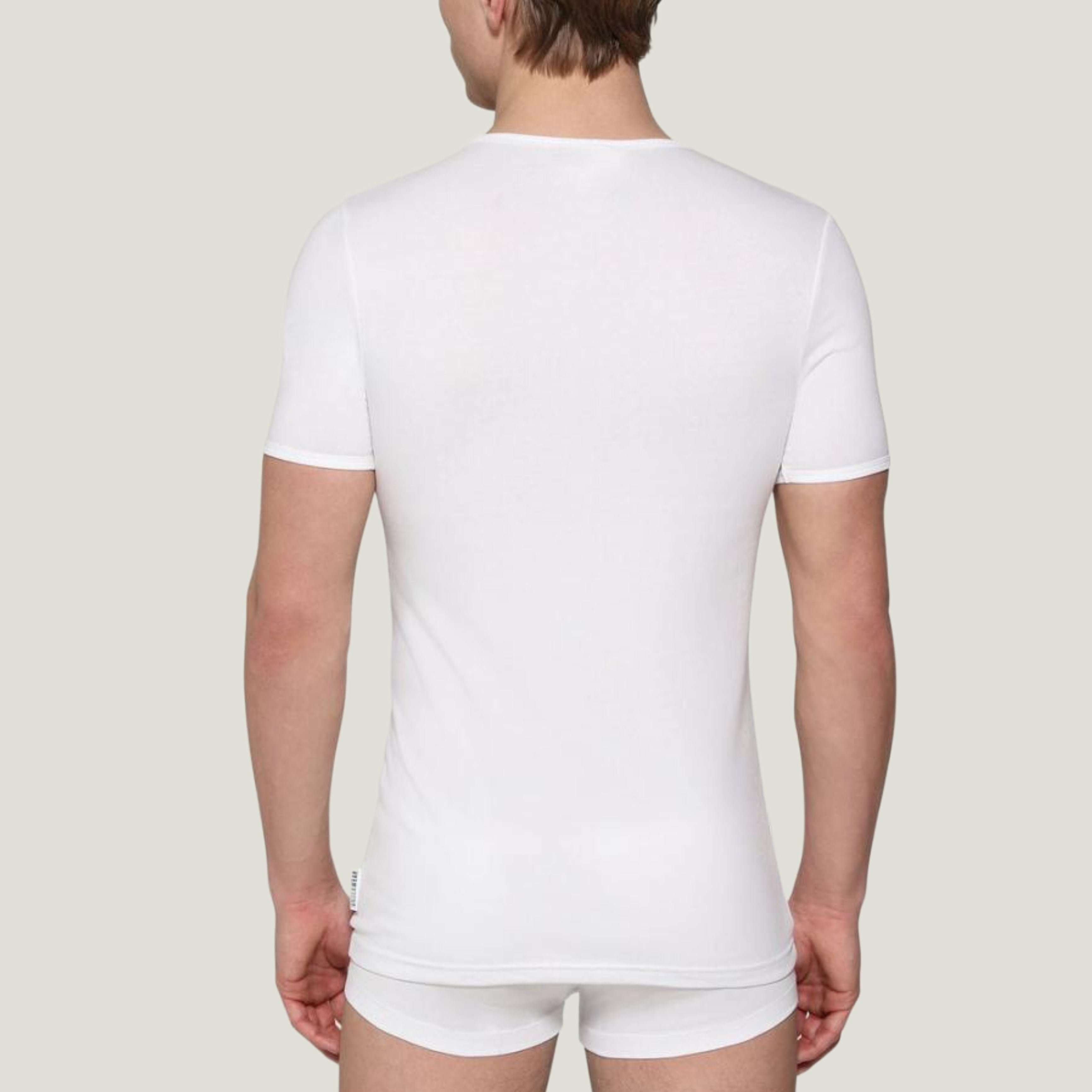 Мъжка тениска бельо в бяло Bikkembergs BKK1UTS07SI0000