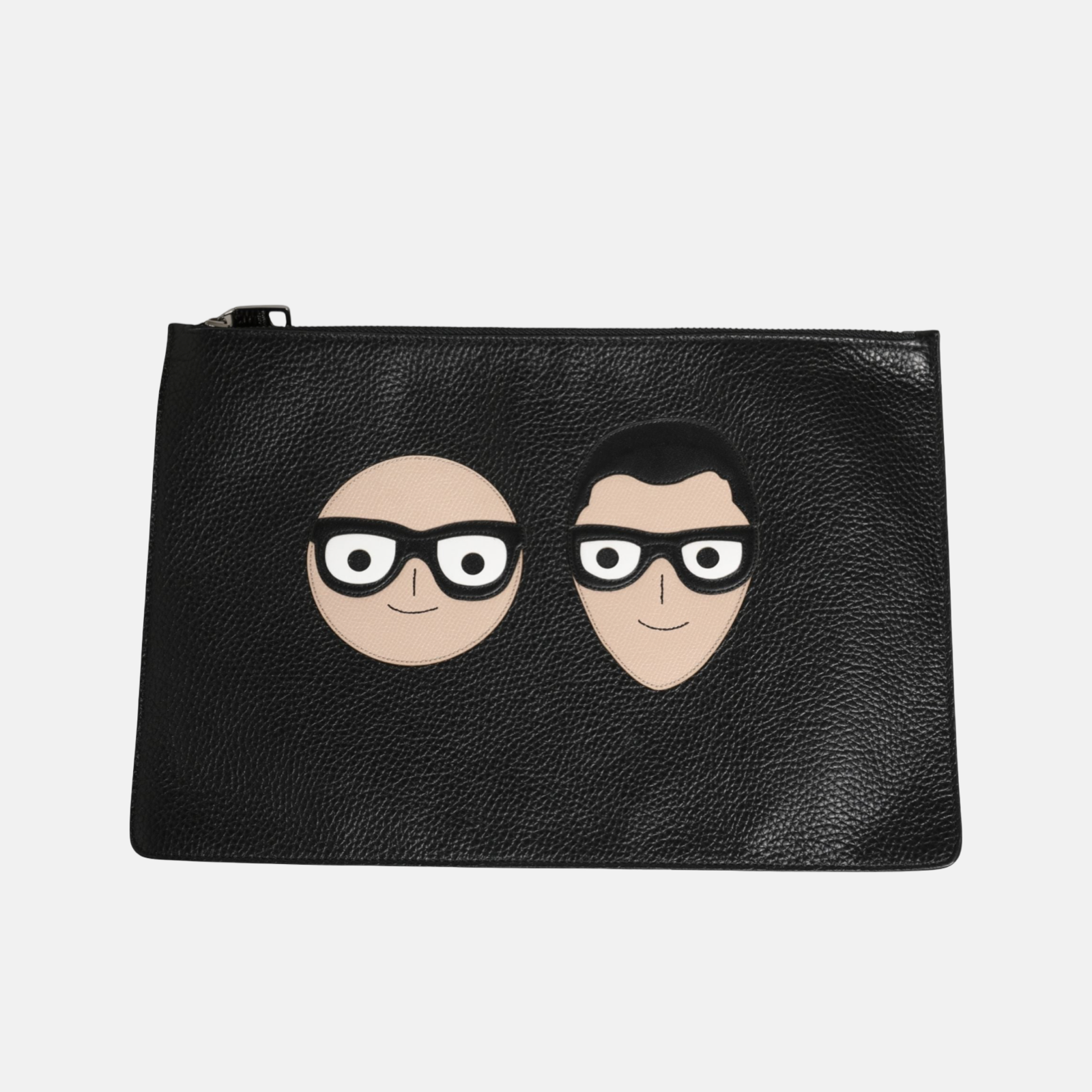 Dolce & Gabbana #DGFamily Embellished Leather Clutch Borse Bag Front View