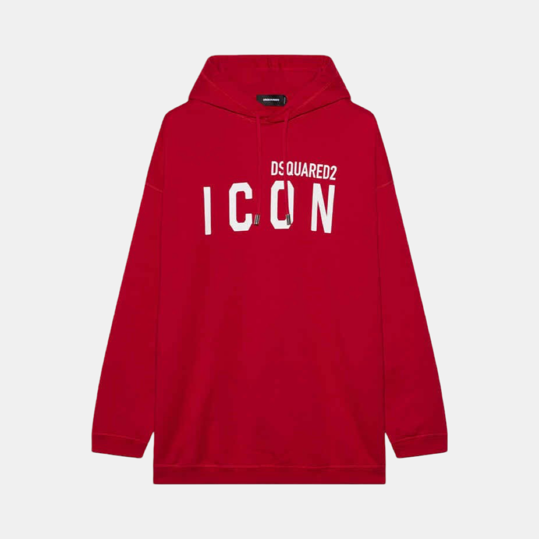 Мъжко червено oversized hoodie Dsquared Icon