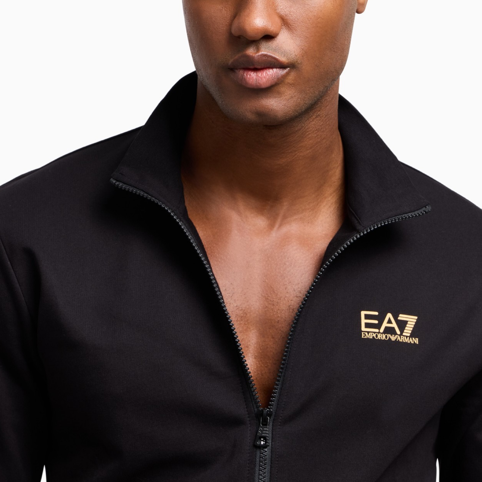 Мъжки черен екип EA7 Emporio Armani Men Tracksuit 8NPV60 PJVRZ Close-Up