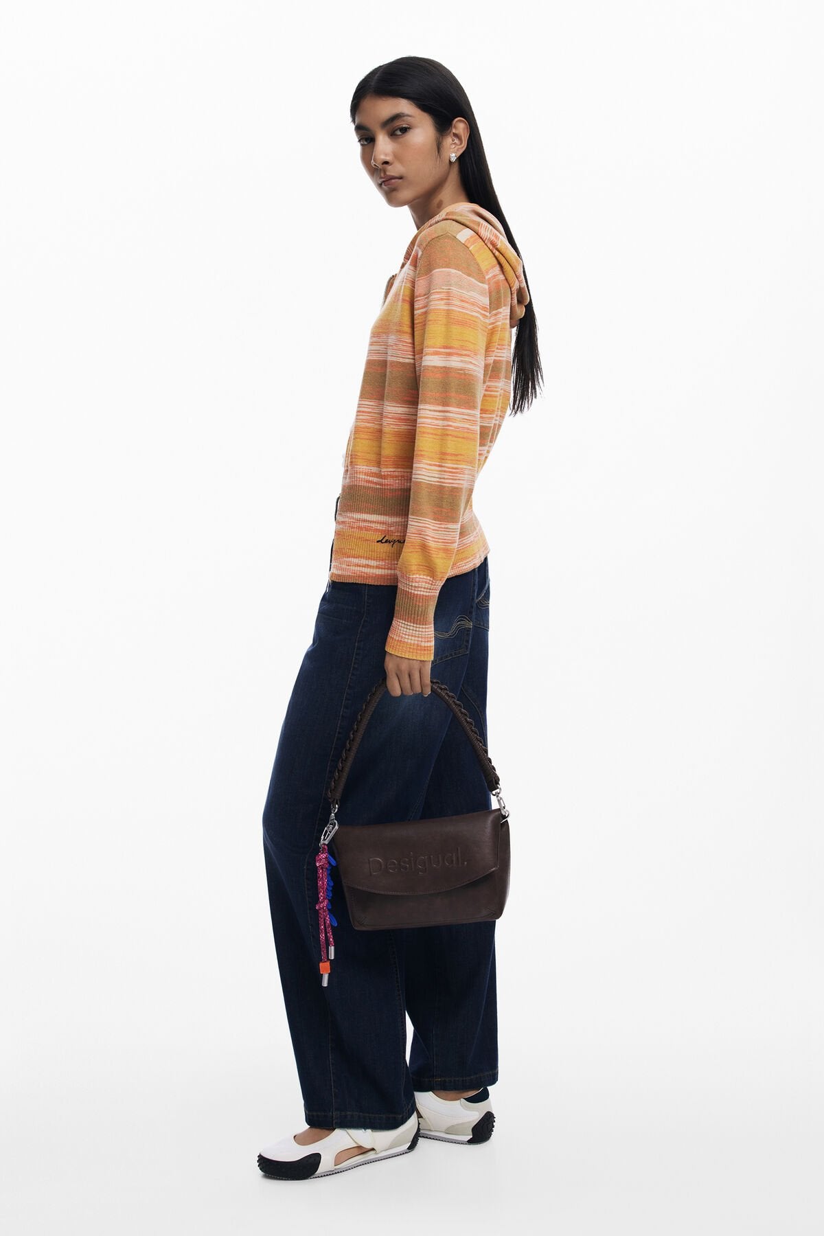Дамска чанта Women’s shoulder bag Desigual 25WAXP70 6009 Brown lifestyle view 2
