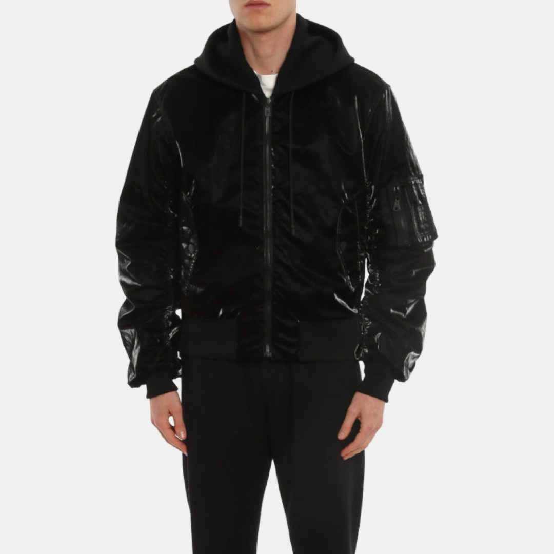 Мъжко черно яке Dolce & Gabbana Men Bomber Jacket