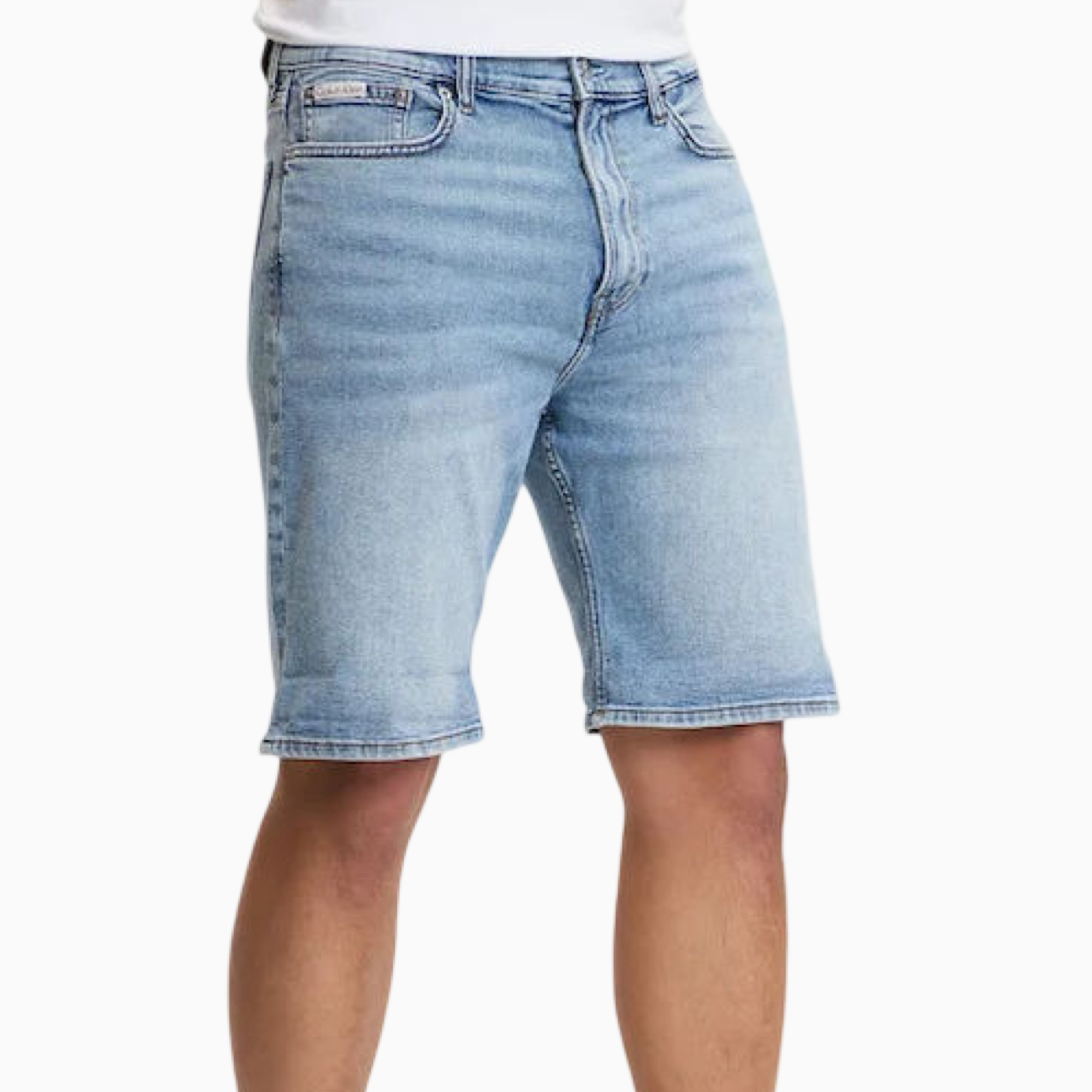 Мъжки къси дънки Calvin Klein Jeans Men Shorts LV04RF920G 57O Front View