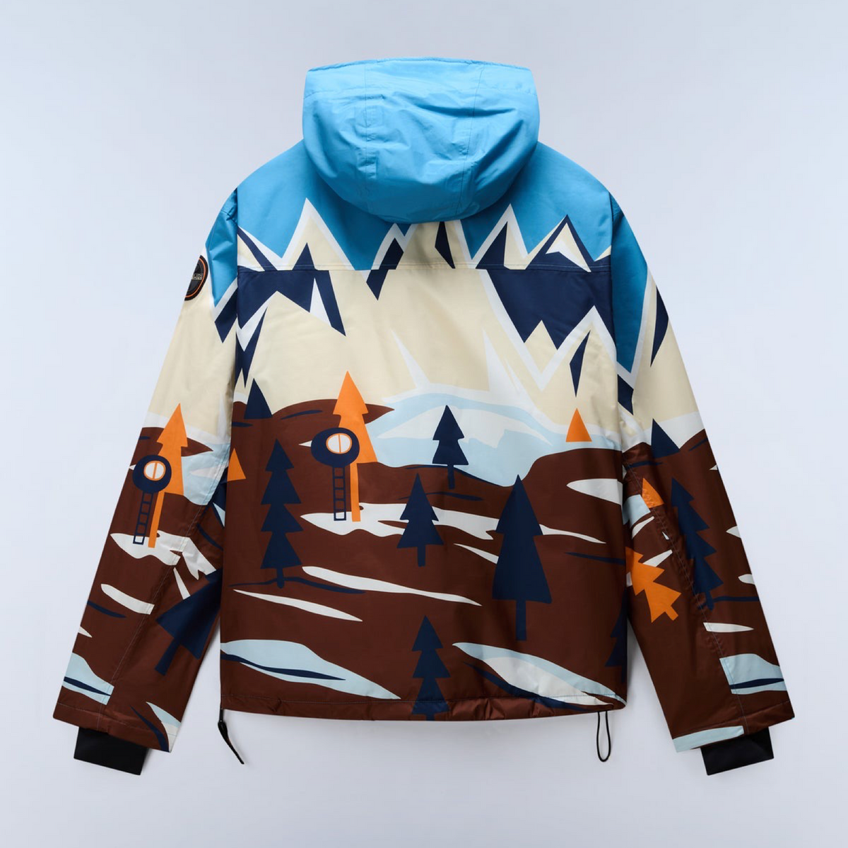 Унисекс яке анорак Napapijri Rainforest Next  All Over Print Anorak Jacket NP0A8AHXFDX Back View