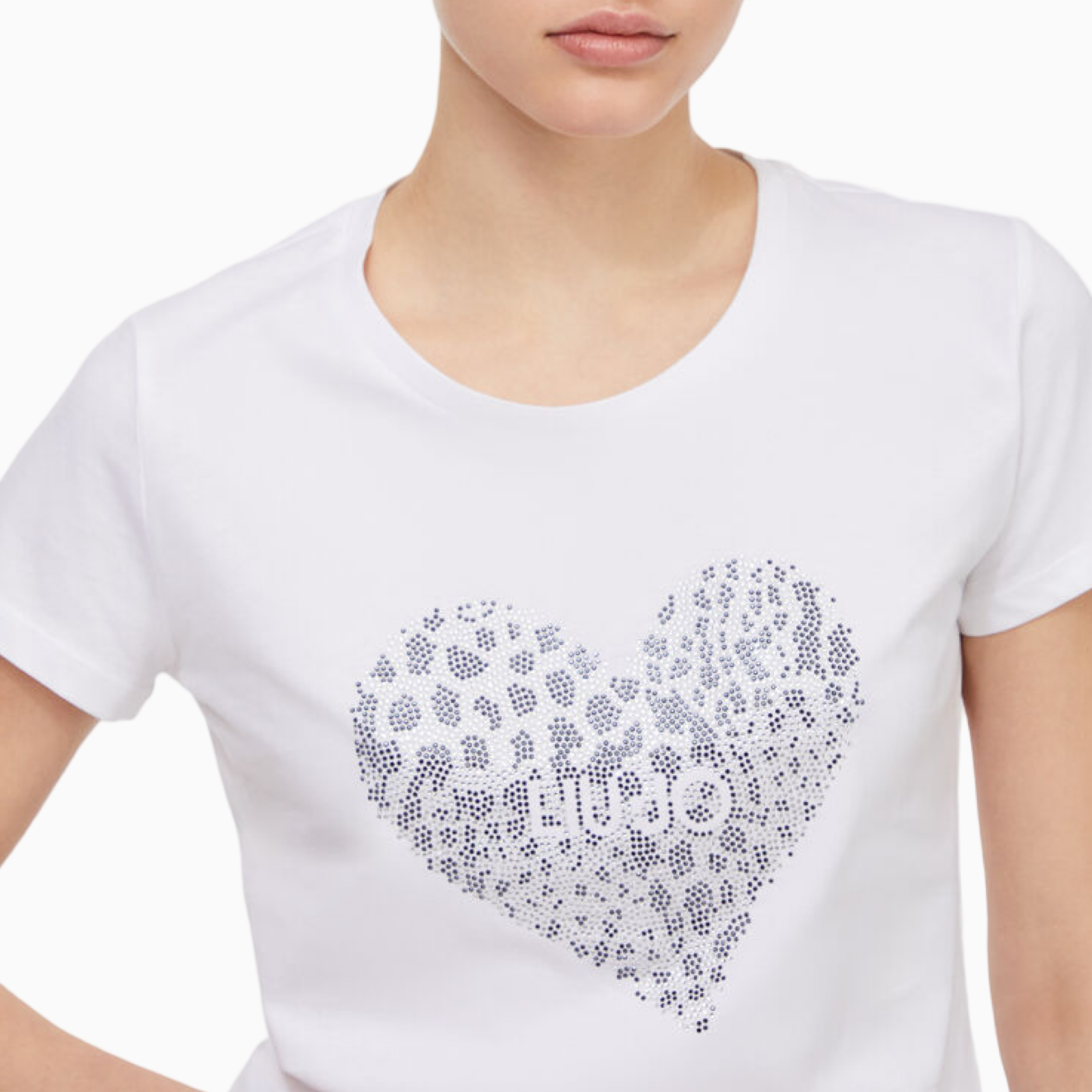 Дамска бяла тениска Liu Jo Women T-shirt UF5264 JS923 P9003 Close-Up