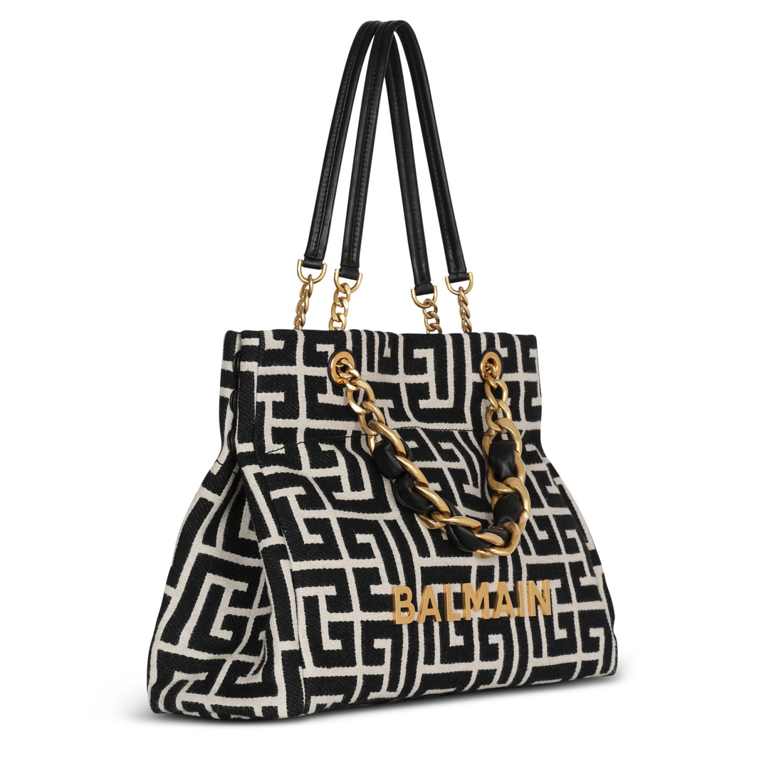 Дамска чанта Balmain 1945 Monogram Jacquard Tote Bag