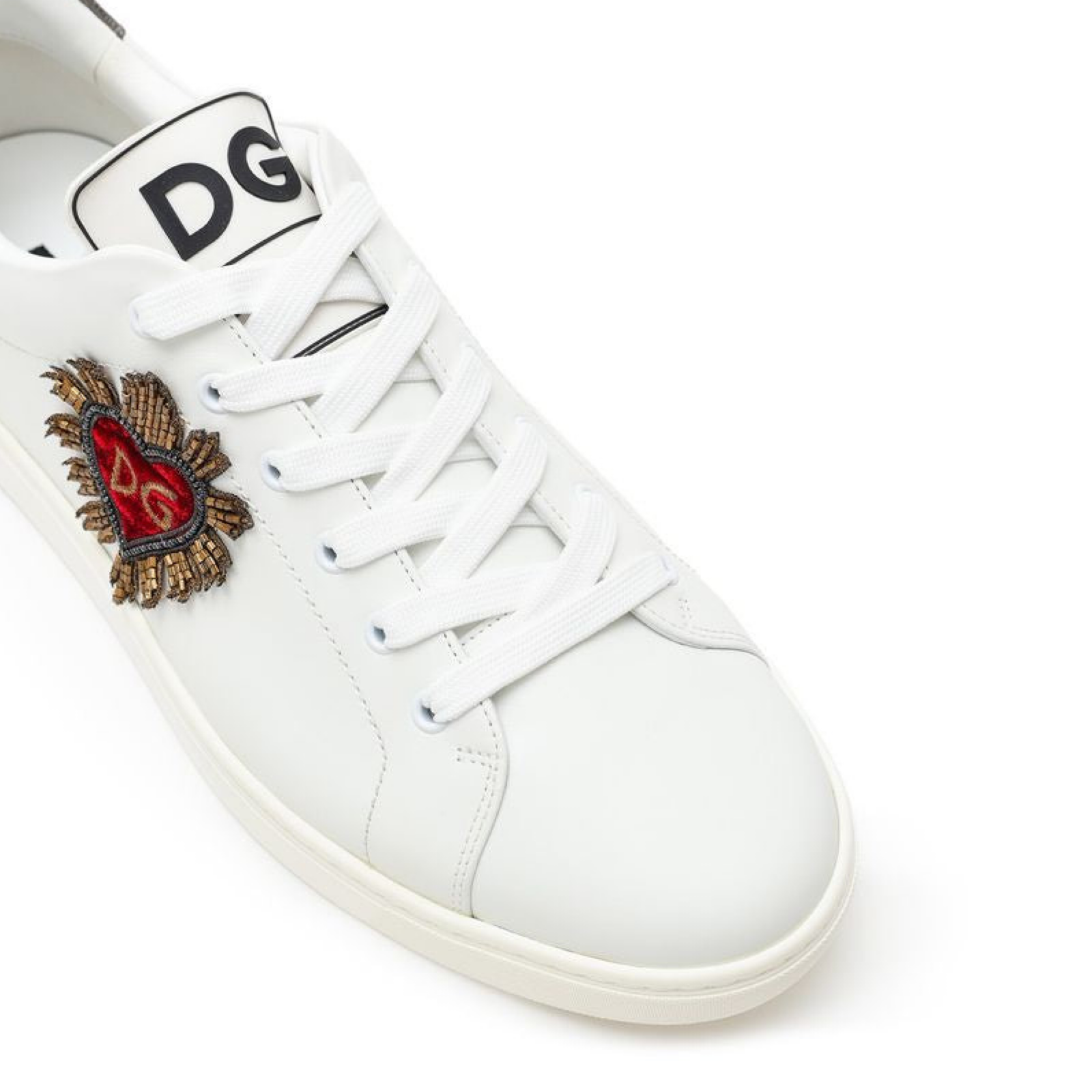 Dolce & Gabbana Portofino Sacred Heart Men Sneakers CS1640 B55458B441 Top View