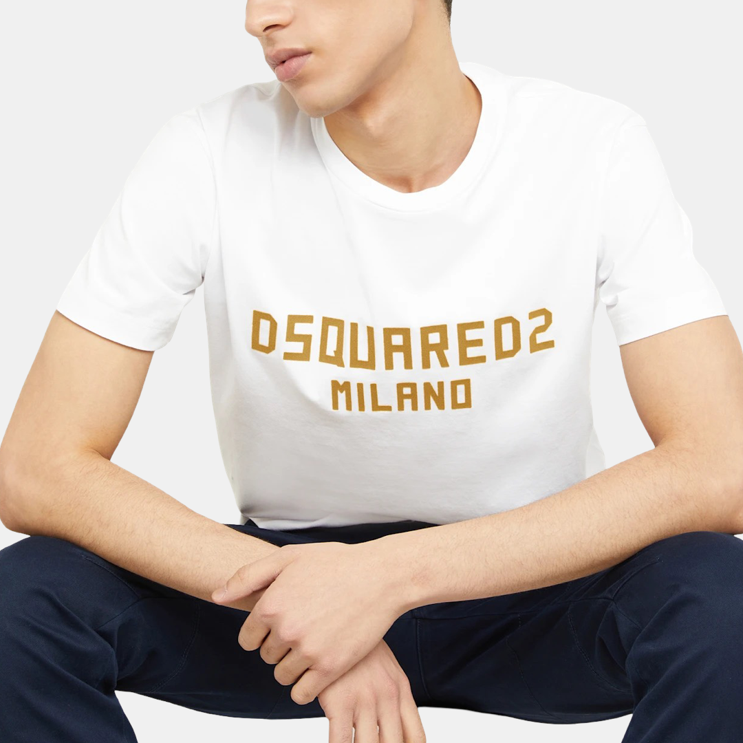 Мъжка бяла тениска Dsquared² Men T-Shirt