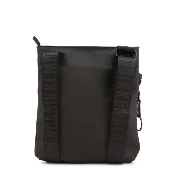 Мъжка черна чанта с релефни надписи Bikkembergs EE4BPME2I0022_D34BlkOrng