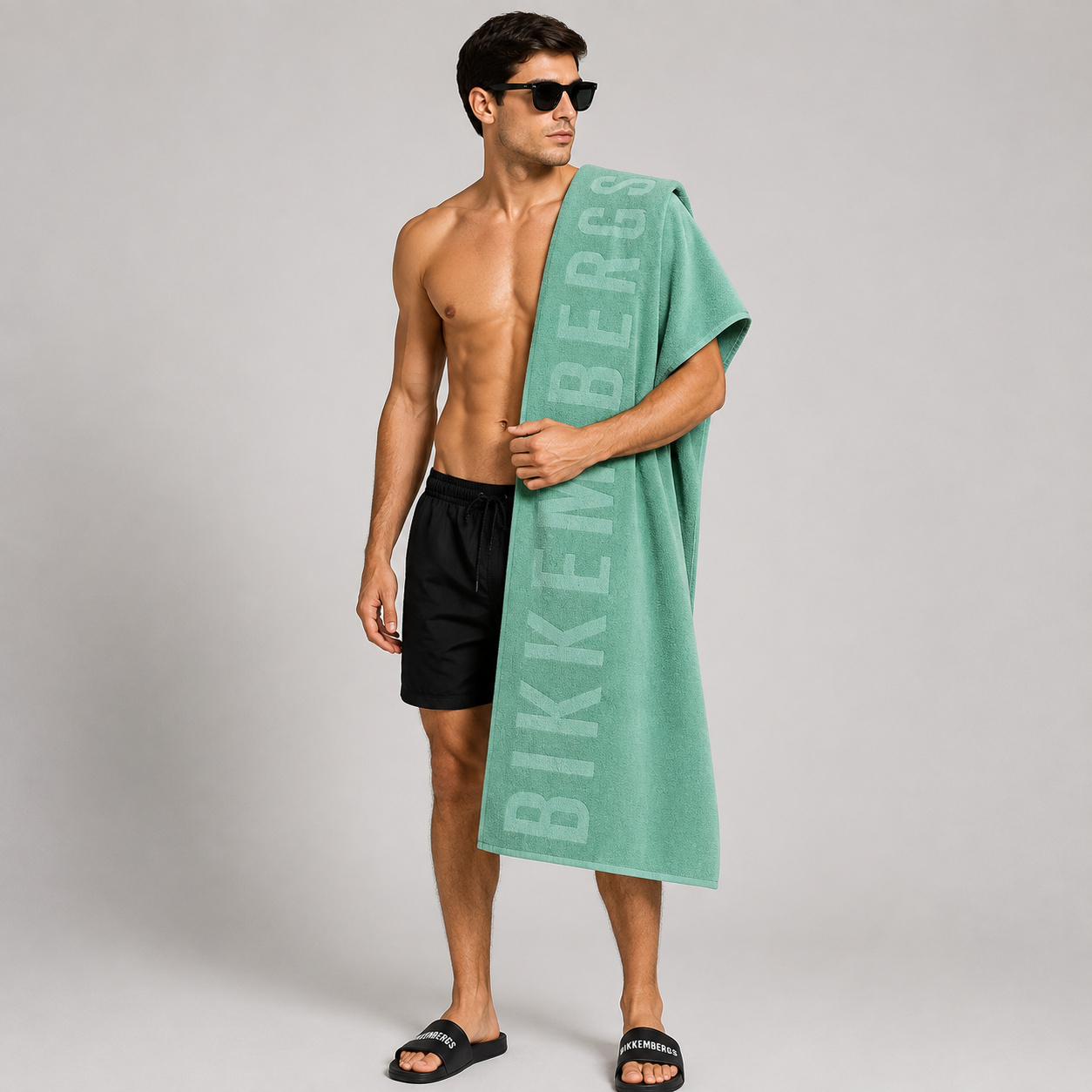 Плажна кърпа Bikkembergs bech towel  BKK26MTW02 Marine model view