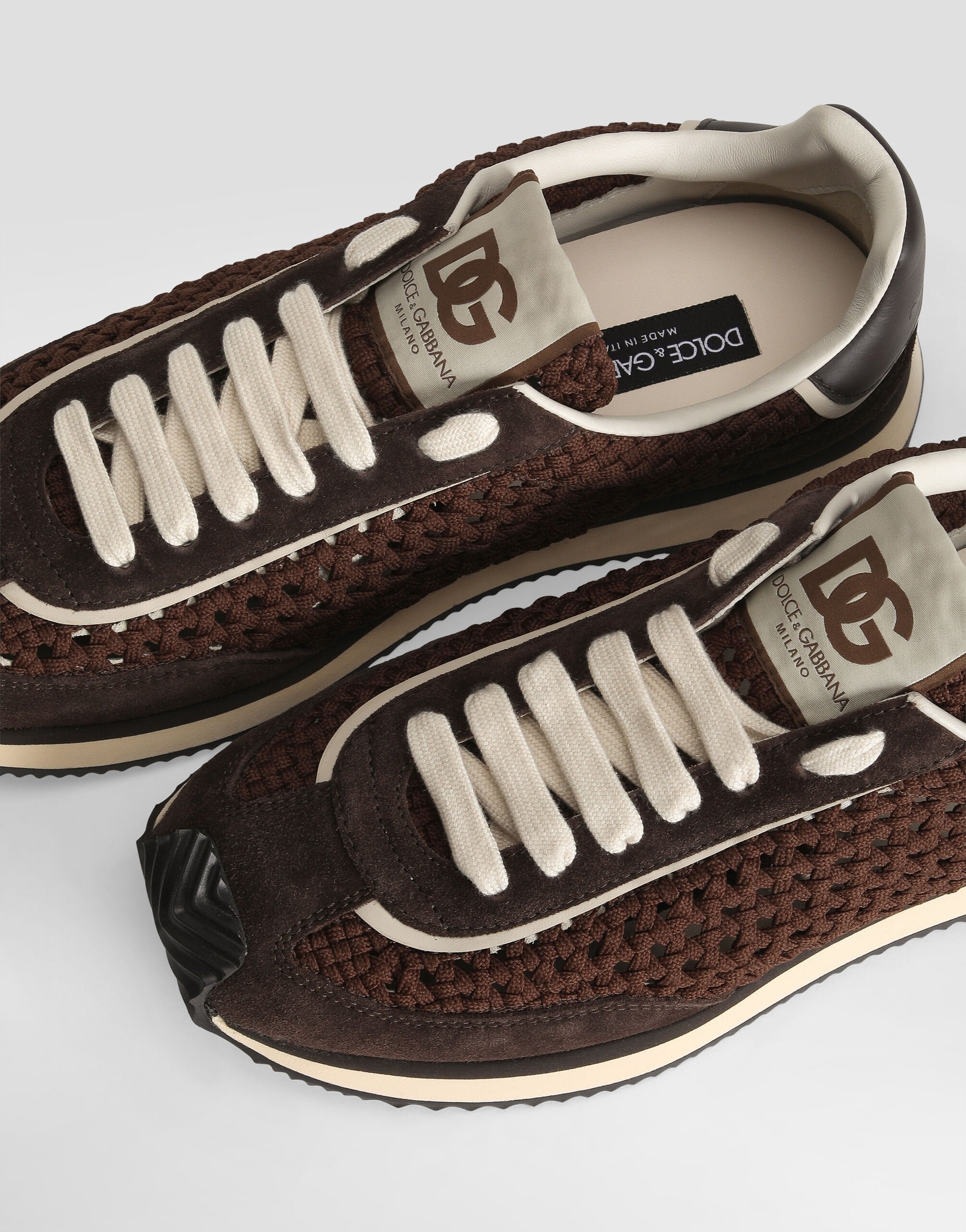 Мъжки маратонки Men’s sneakers Dolce & Gabbana Cushion CS2298A6D458C895 Dark Brown top view