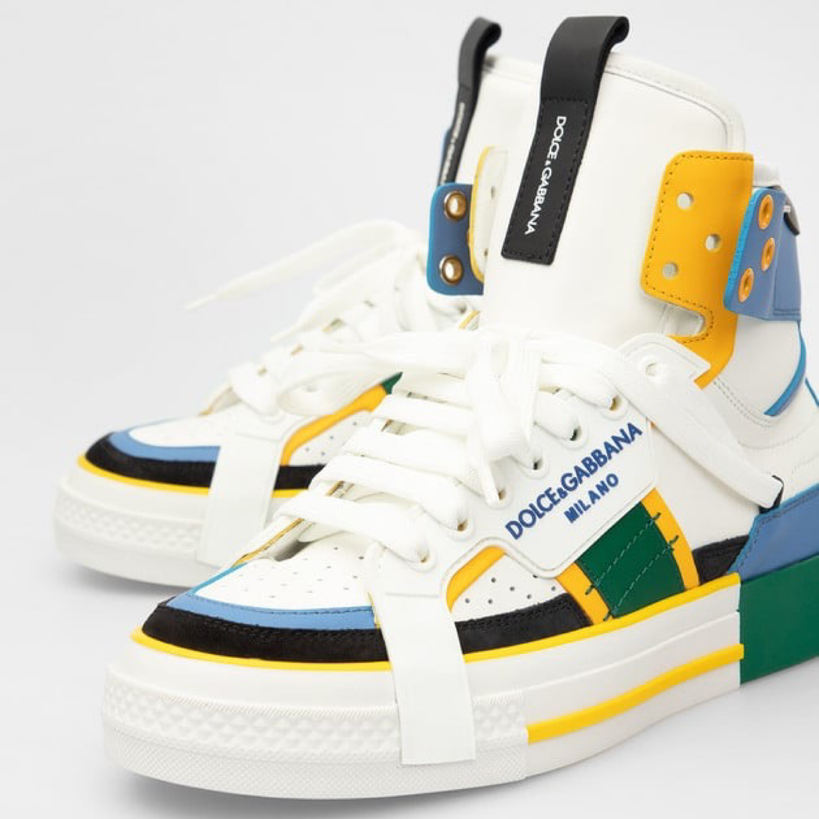 Dolce & Gabbana Custom 2.Zero High Top Men Sneakers Close-Up